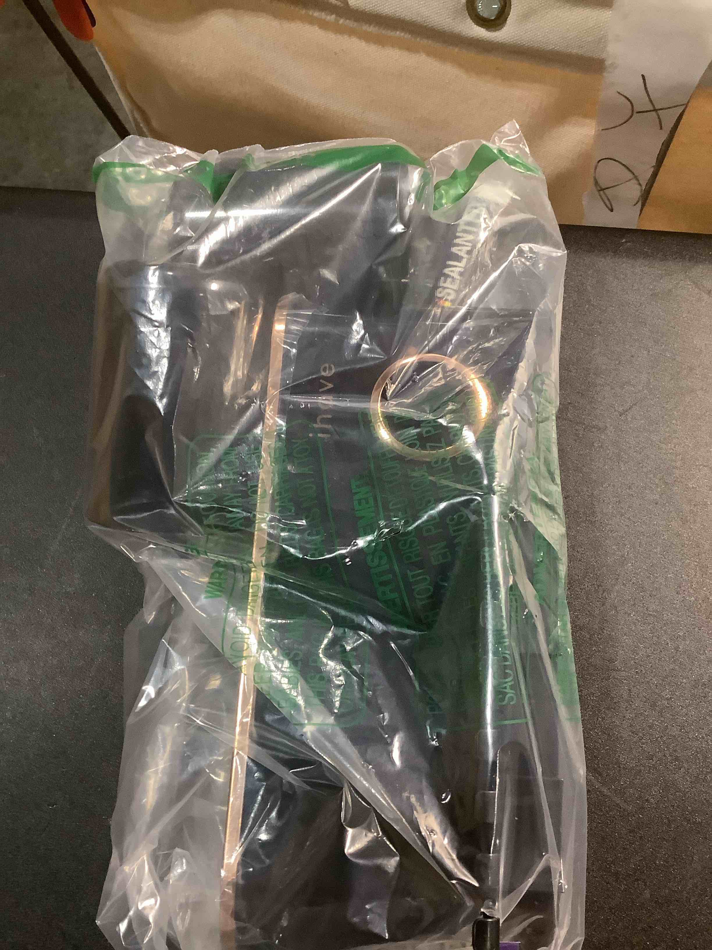 Condition photo showing Good Condition for iHave Toothbrush Holders Bathroom Accessories with Toothpaste Dispenser, 2 Cups Toothbrush Holder Wall Mounted Bathroom Decor Black 2 Cups