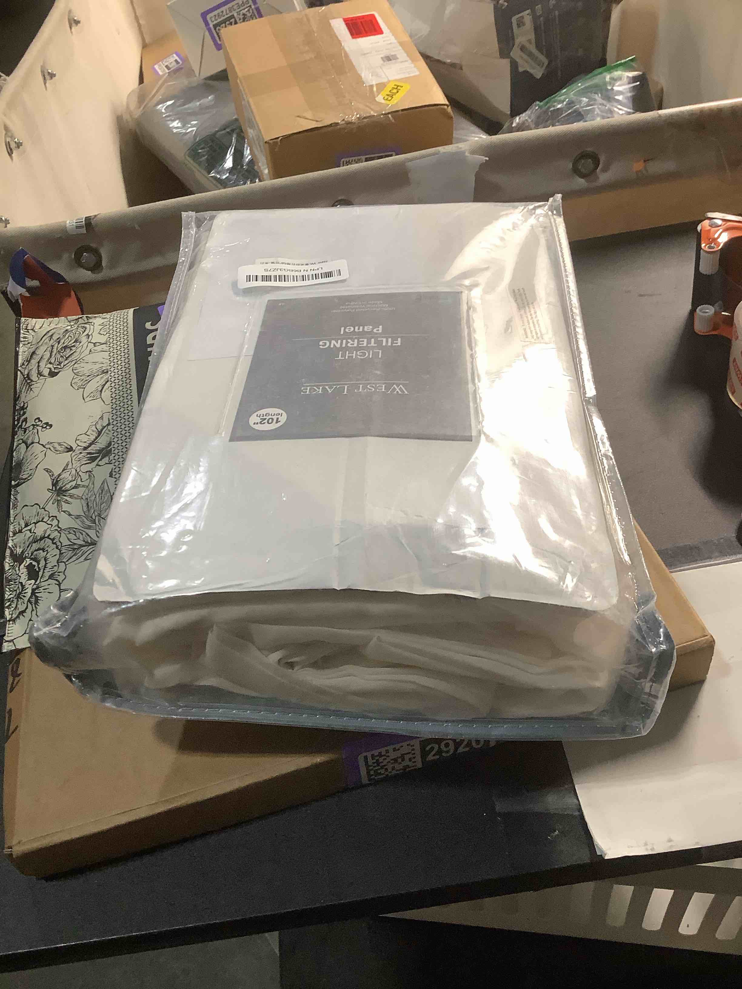 Condition photo showing Good Condition for WEST LAKE Egret Ivory Pinch Pleated Sheer Curtains 102 Inches Long,Cream Soft Rustic Drapes for Bedroom Living Room,Farmhouse Back Tab Hook Window Treatment,Custom Multi Sizes,58" Wx102 Lx2 58"W x 102"L (Pack of 2) Egret Ivory