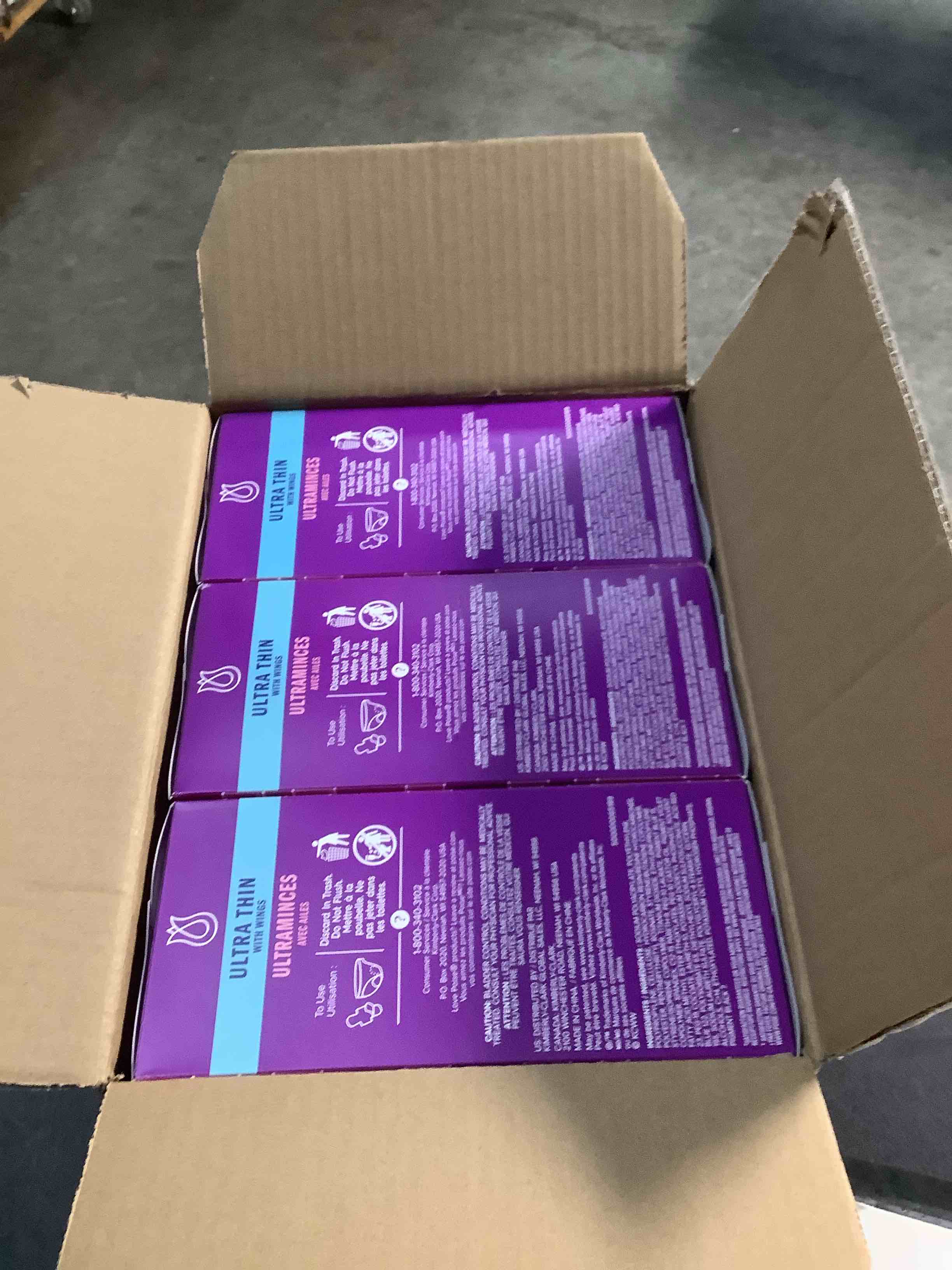 Condition photo showing Good Condition for Poise Ultra Thin Incontinence Pads with Wings for Women - Moderate Absorbency - 4 Drop - Regular - 90ct