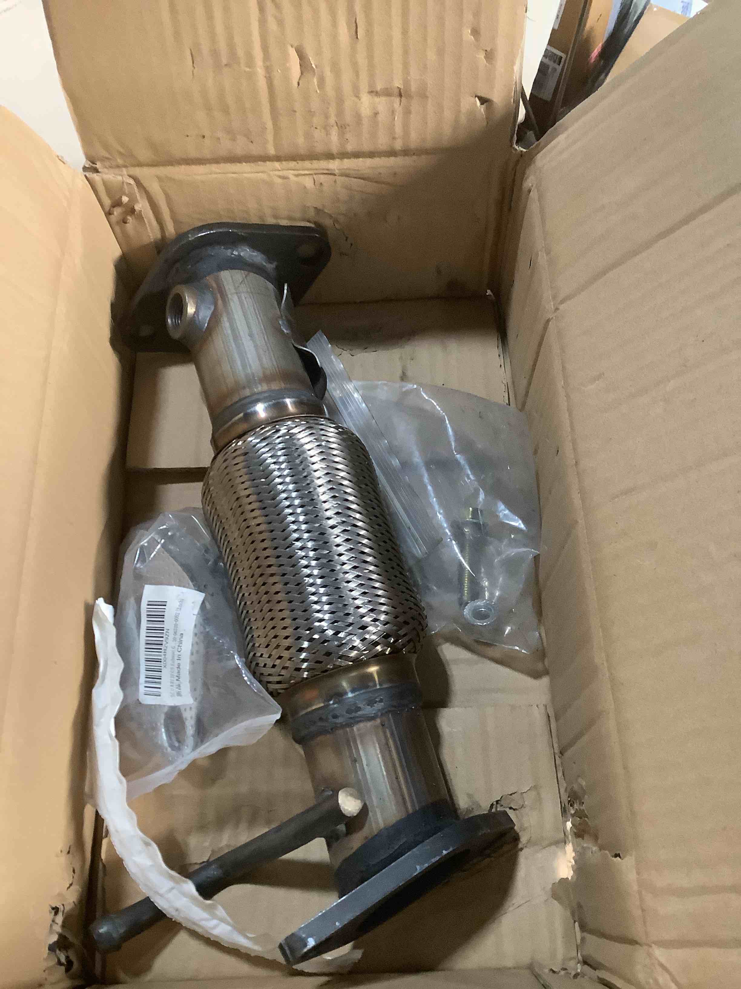 Condition photo showing Good Condition for 52548 Stainless Steel Exhaust Front Flex Pipe for 2010-2013 Kia Forte & Forte Koup | Replaces OEM 28610-1M200 Exhaust Pipe - with Federal Emissions (VK-52548-D) Kia Forte/Forte Koup