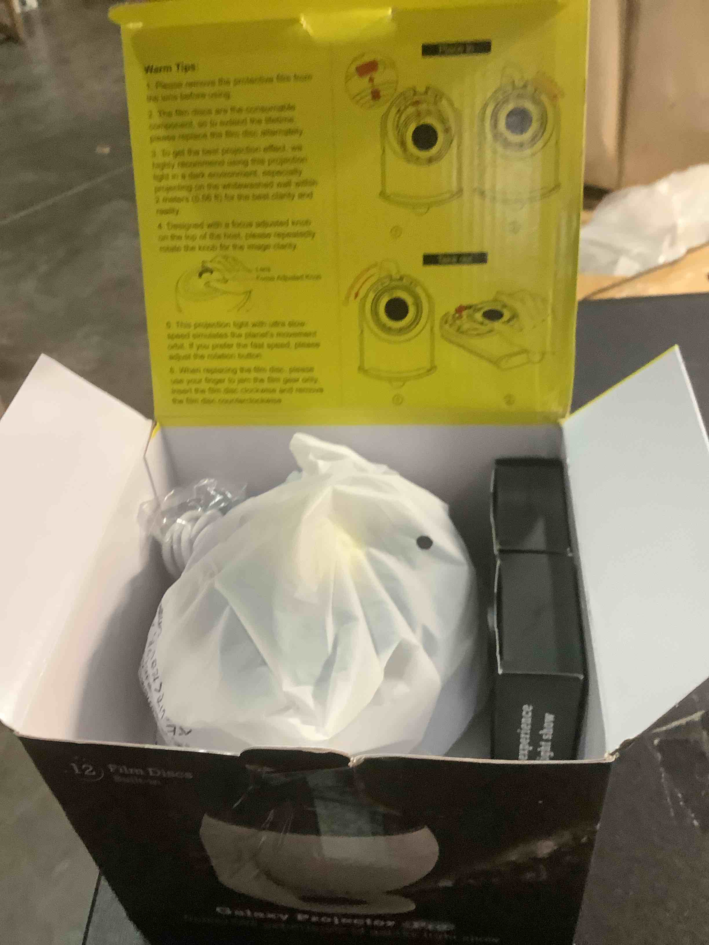 Condition photo showing Good Condition for Planetarium Projector Pro for Bedroom, 13 in 1 Star Projector Galaxy Light, Ceiling Night Light Milky Way Mood Lighting with Timer, LED Space Galaxy Lamp Bedroom Room Decor for Adults Kids - White