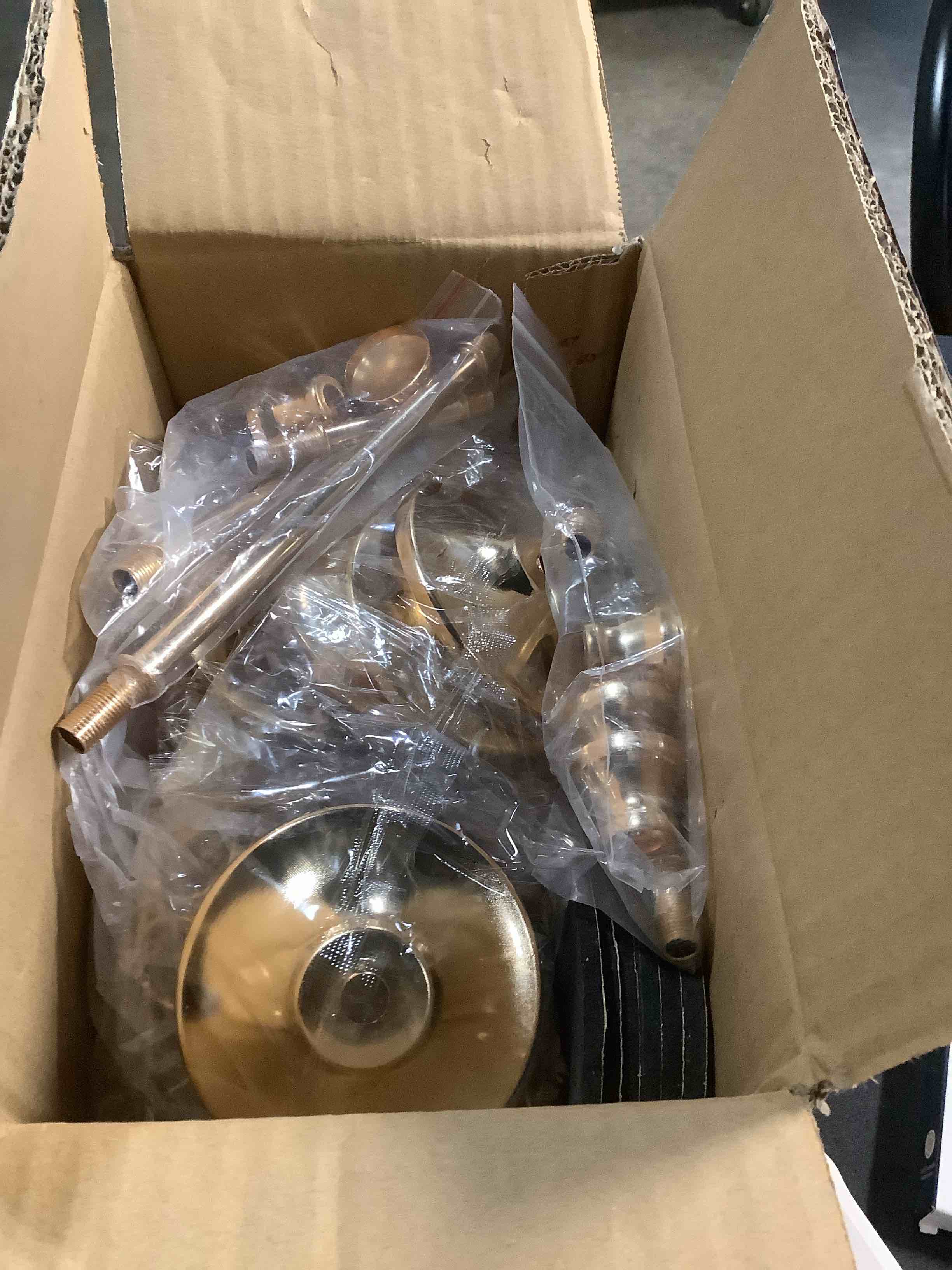 Condition photo showing Good Condition for Crystal Metal Tealight Candlestick, Bling Bowl Candelabras, Tall Crystal Candle Holders Elegant Candle Centerpiece for Dining Table Wedding Home Mantel Decor(Golden, 2 Sets(6 Pcs)) Golden 2 Sets(6 Pcs)