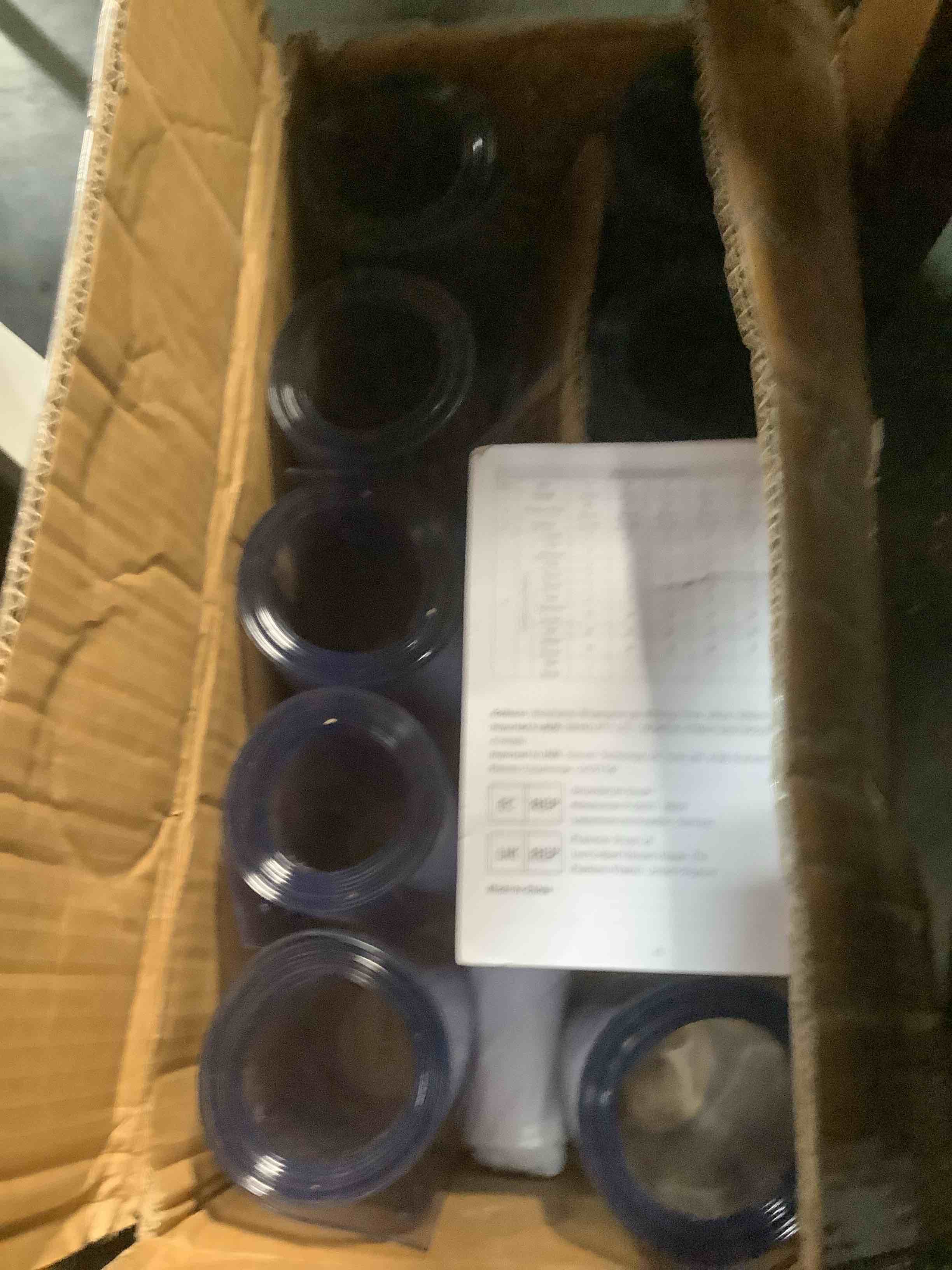 Condition photo showing Good Condition for vevor pvc strip door curtain 50” by 84” clear 