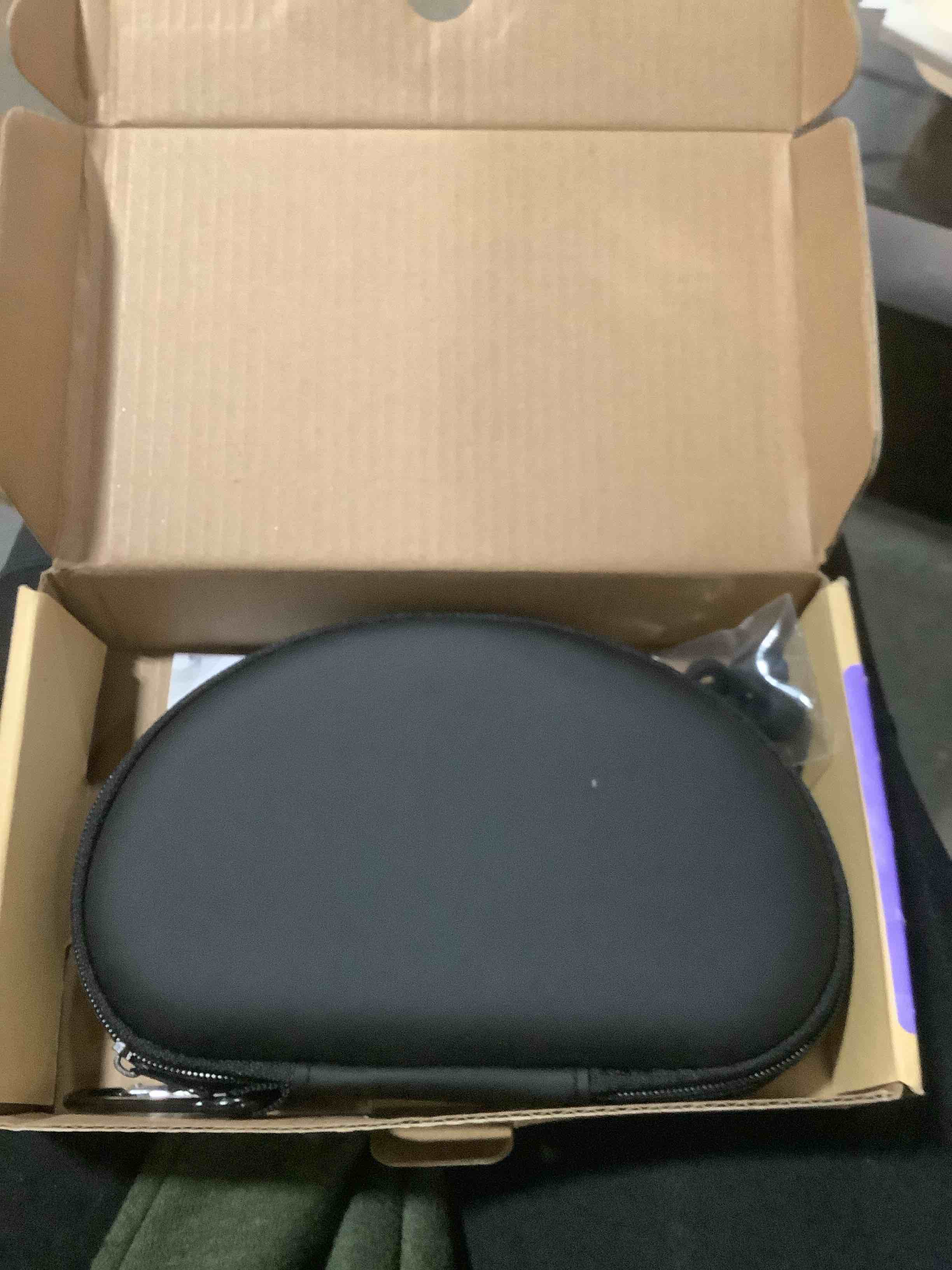 Condition photo showing Good Condition for Foldable Bluetooth Headset, Beartwo Lightweight Retractable Bluetooth Headphones for Sports&Exercise, Noise Cancelling Stereo Neckband Wireless Headset (with carry case) Black matte