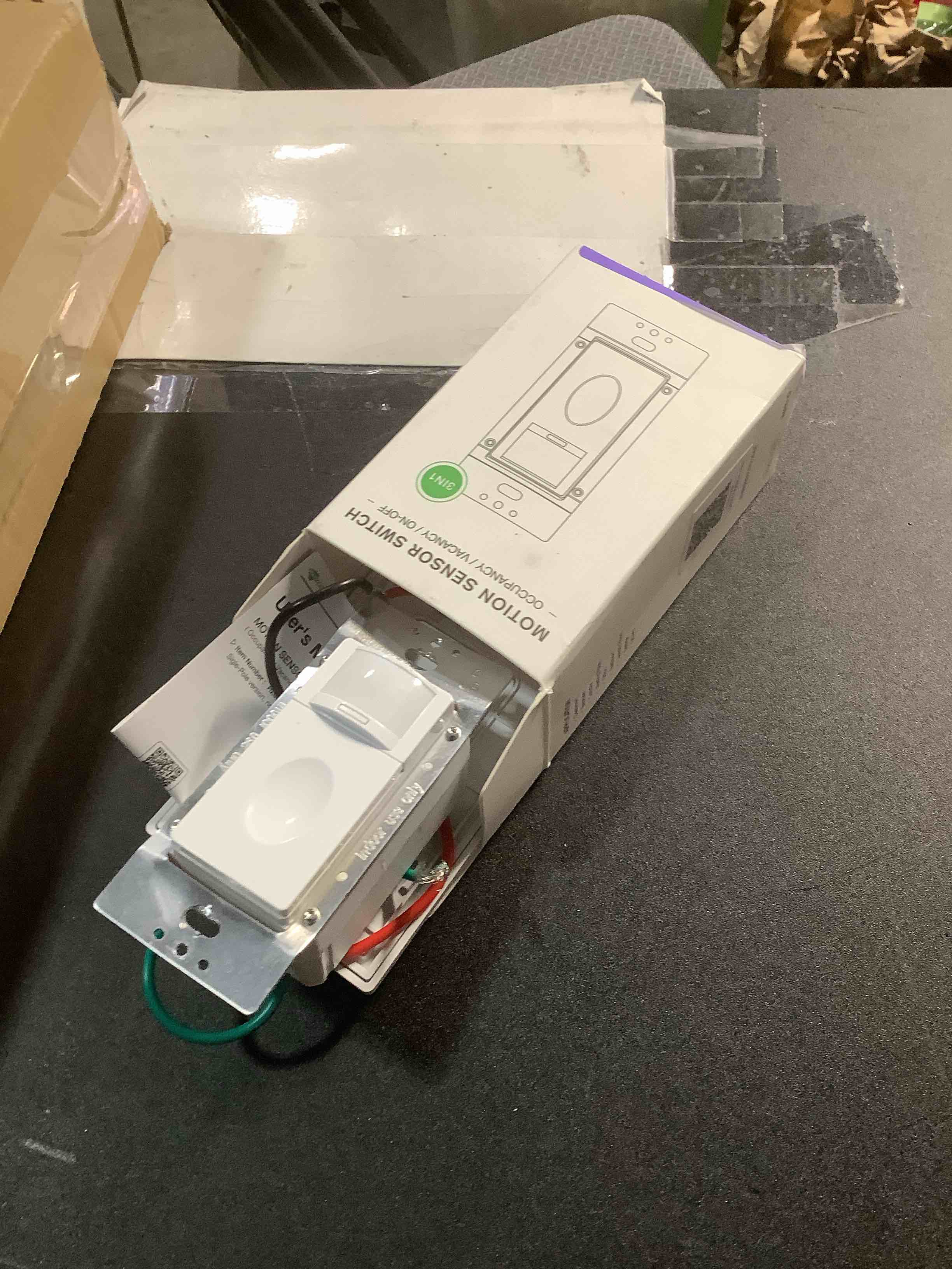 Condition photo showing Good Condition for RAYZEEK Motion Sensor Light Switch, No Neutral Wire Required, No Ground Wire Needed,5A,Single Pole, Occupancy&Vacancy&Manual On/Off Override Motion Sensor Activated Wall Switch,PC Fireproof,UL Listed