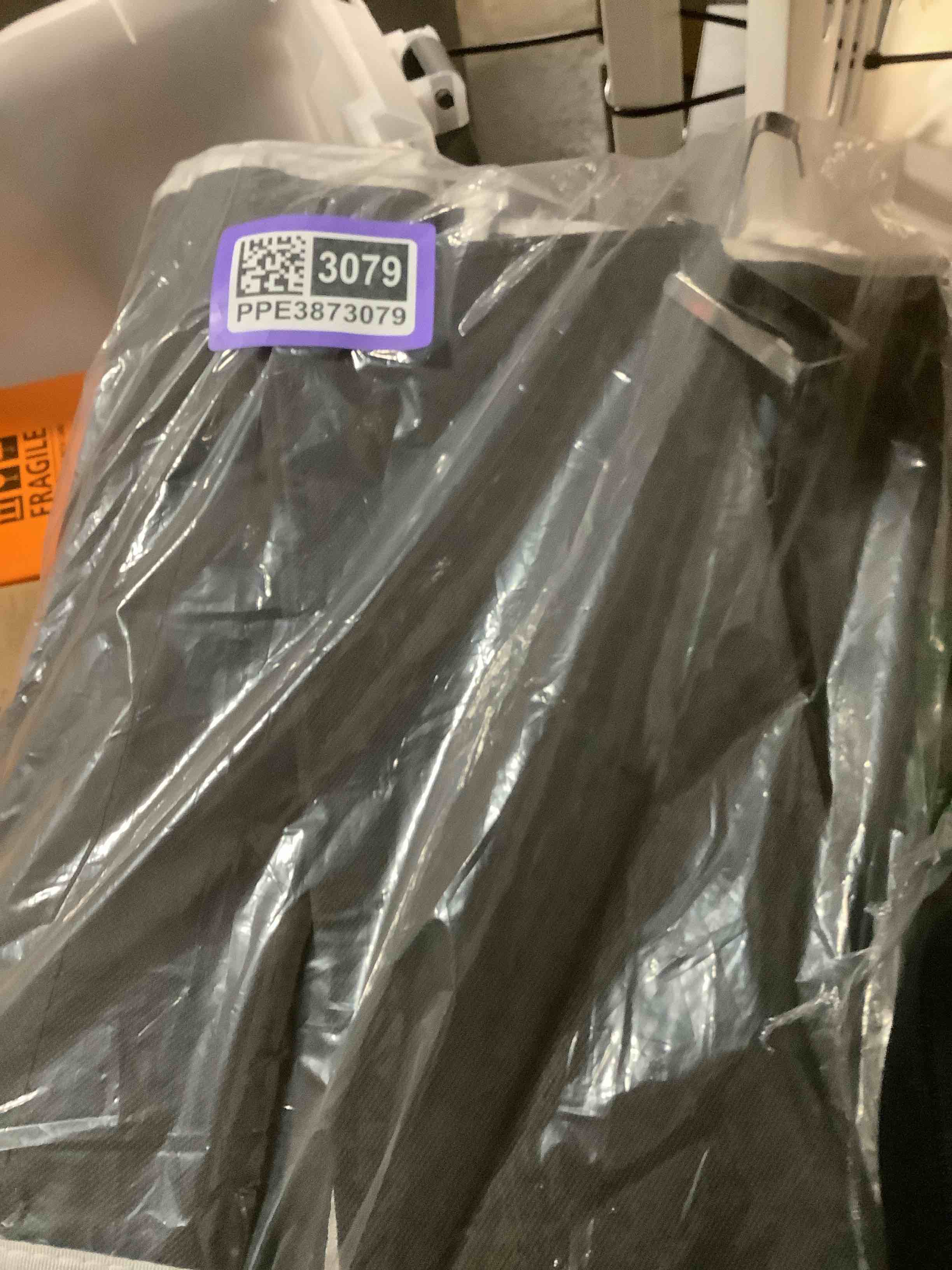 Condition photo showing Good Condition for ULG 1 Pack Over Door Organizer with 5 Large and 10 Mesh Side Pockets, 44 lbs Weight Capacity Hanging Storage with Clear Window Kids Toys, Shoes, Diapers, Dark Grey, 5 Layers Dark Grey 1 Pack-5 Tier