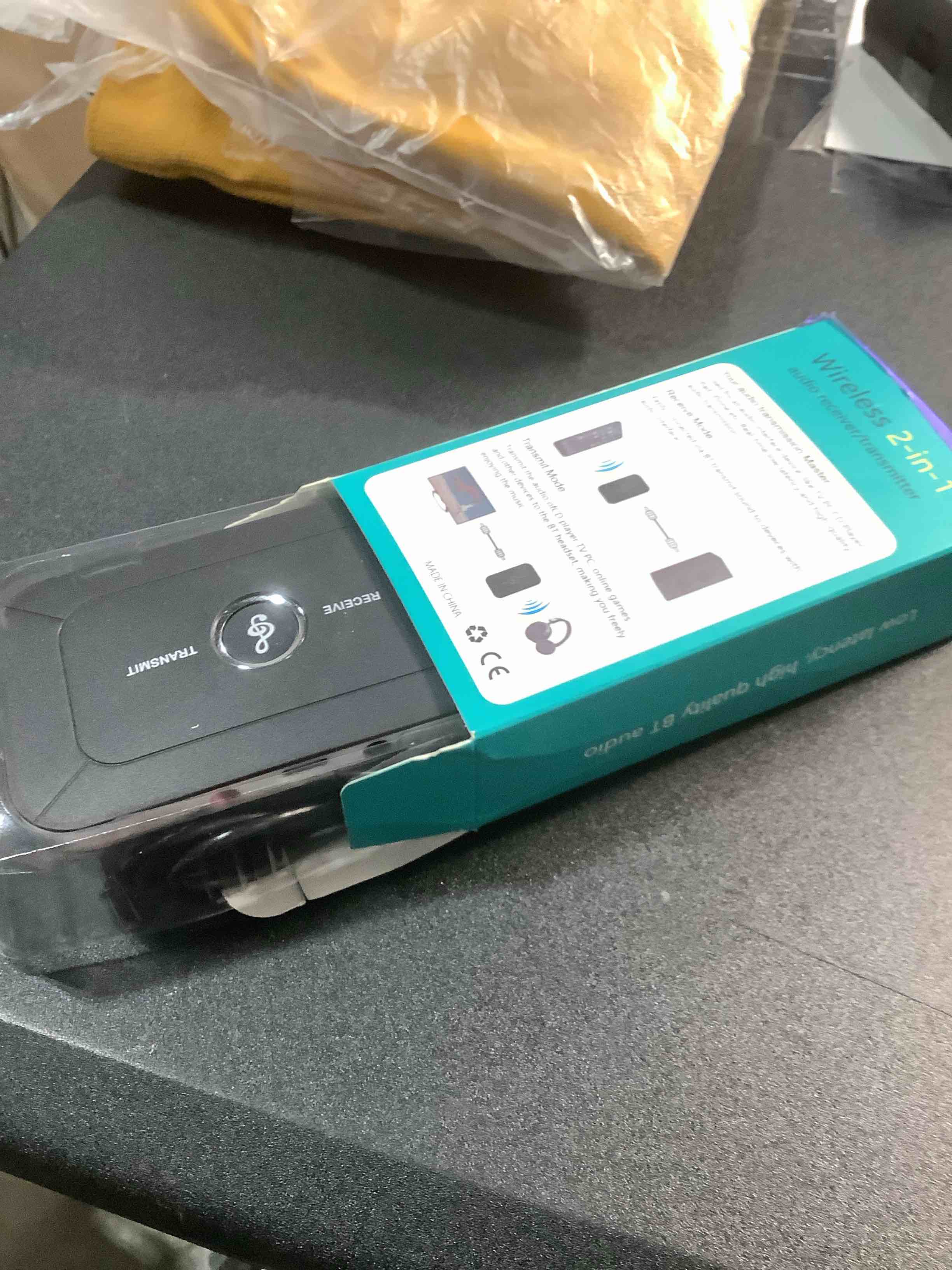 Condition photo showing Good Condition for Bluetooth Audio Transmitter Receiver, 2 in 1 Bluetooth 5.3 Adapter for Bose Wave Radio IV III II Awr1b1 Awr1b2, TV, Computer, MP3 and Gym - Connect Speakers for Seamless Streaming