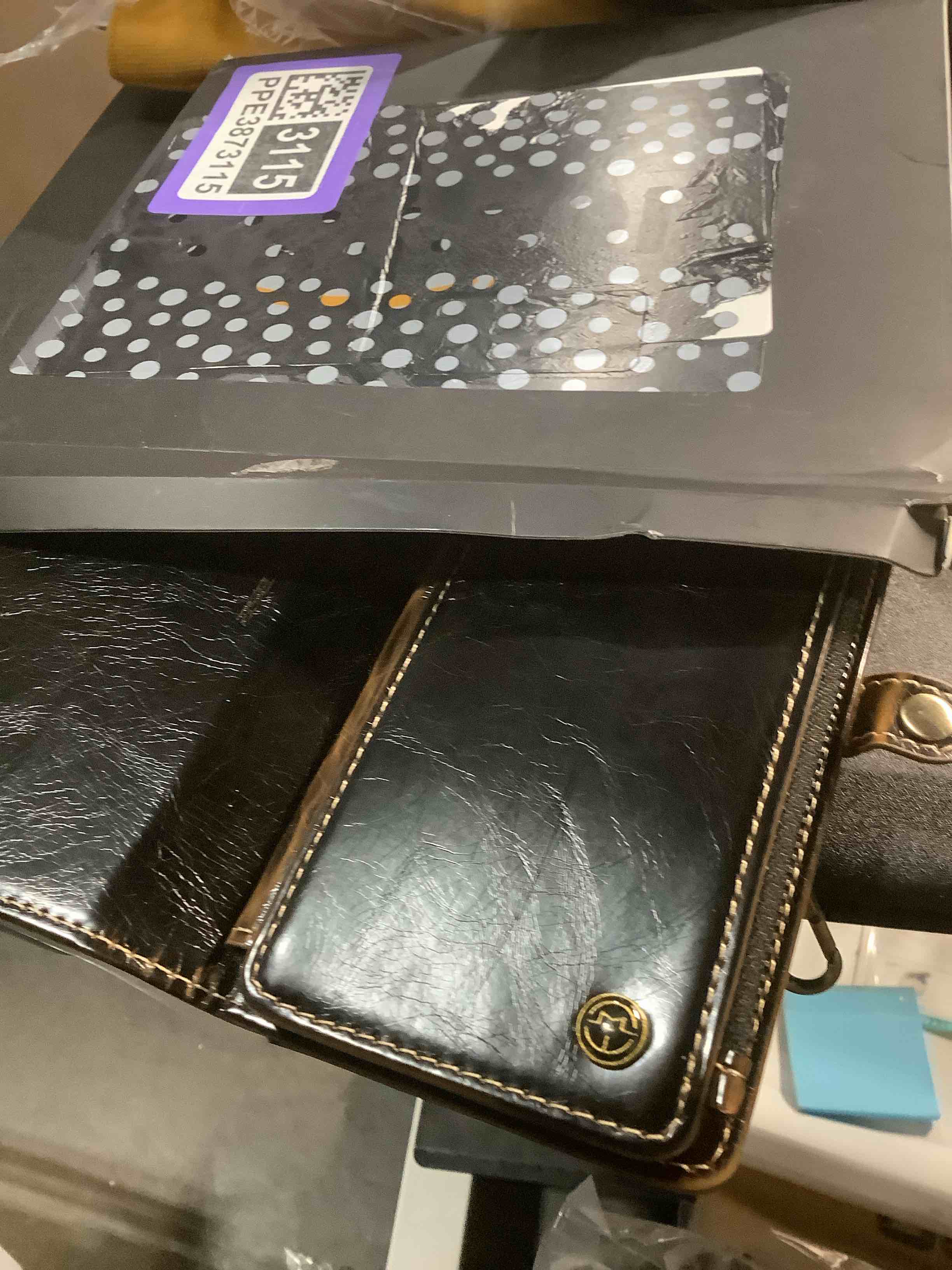 Condition photo showing Good Condition for Defencase Samsung Galaxy S23 Plus Wallet Case, Luxury Coffee PU Leather, Magnetic Flip Strap, Zipper Card Holder, 10 Card Slots, Compatible with Wireless Charging & Kickstand, Unisex Galaxy S23 Plus - 6.6" Luxury Coffee