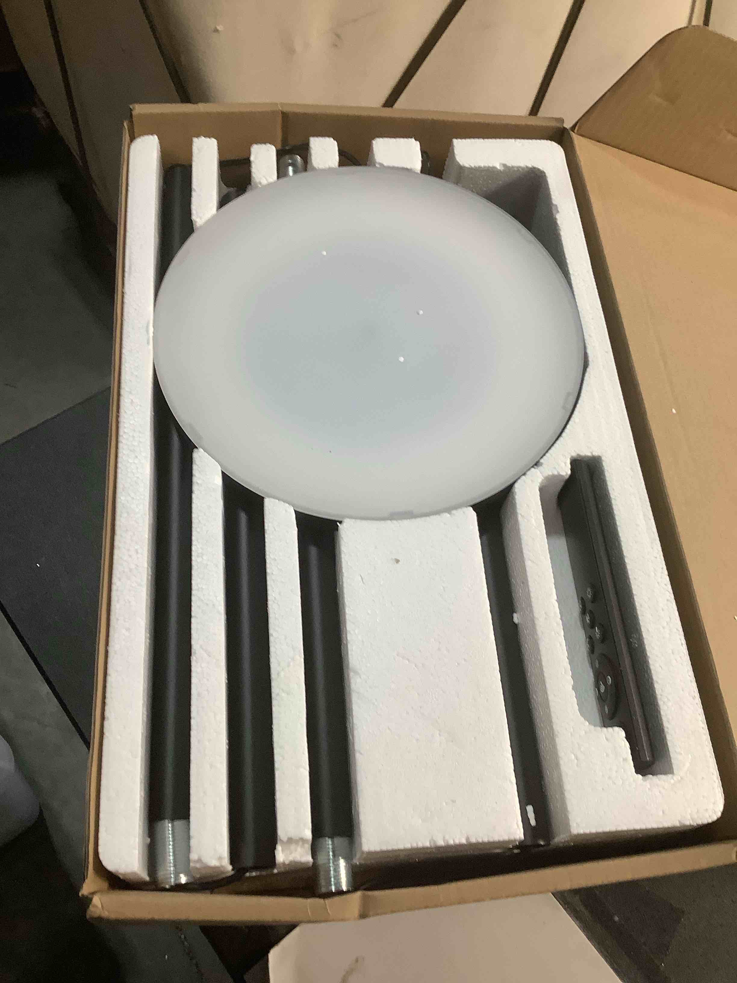 Condition photo showing Good Condition for Dimmable Floor Lamp with Remote?Floor Lamps for Living Room Bedroom Office?Adjustable Brightness (10%-100%)and Color Temperature (3000k- 6000k )?Standing Lamp Tall Lamp with Foot Switch (black)