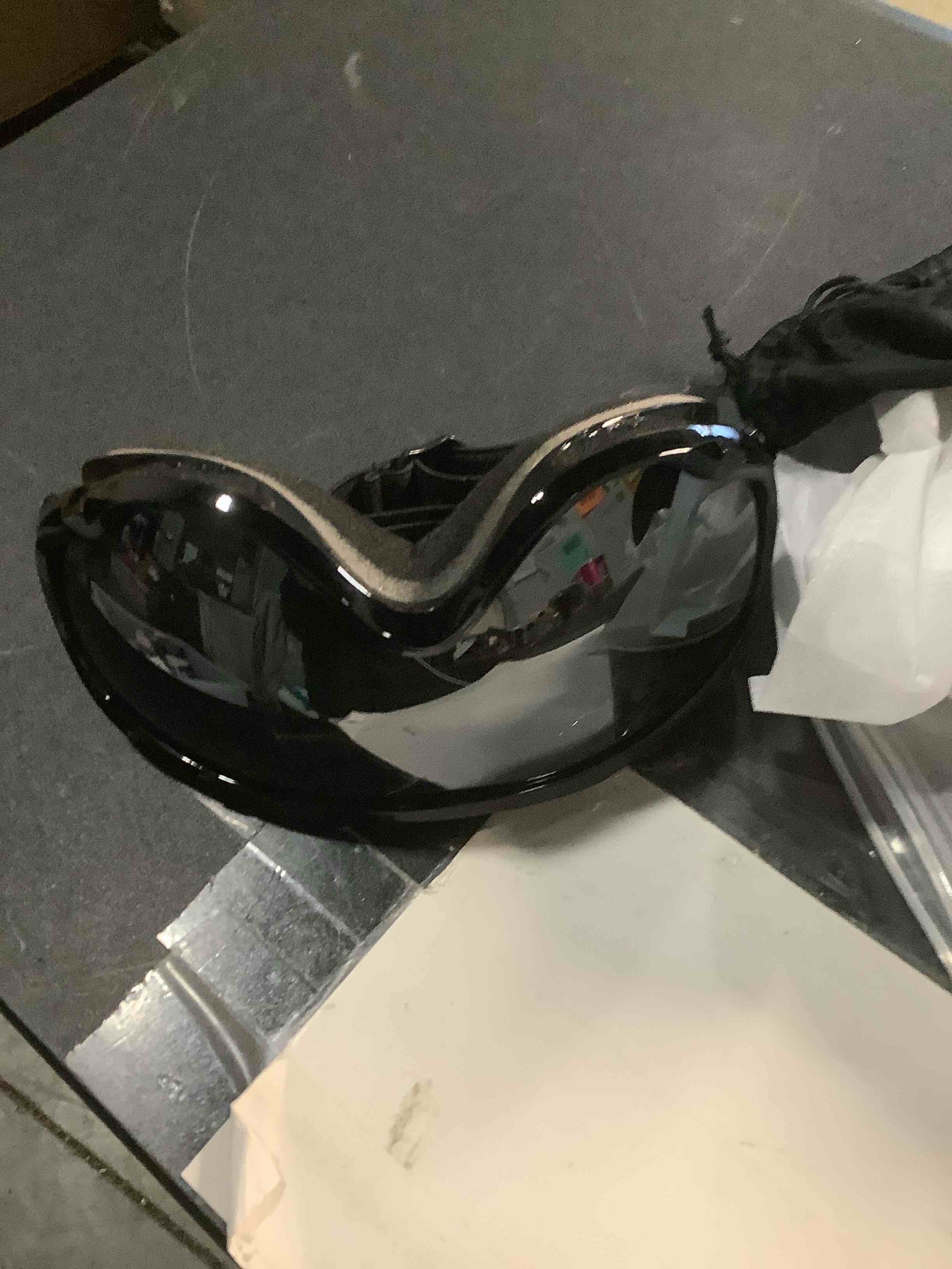 Condition photo showing Good Condition for Ski Goggles Over Glasses-Ski Snowboard Snowmobile Goggles for Men Women Adult, Anti Fog 100% UV Protection A1-bright Black Frame/Deep Silver Lens(vlt 13.6%)