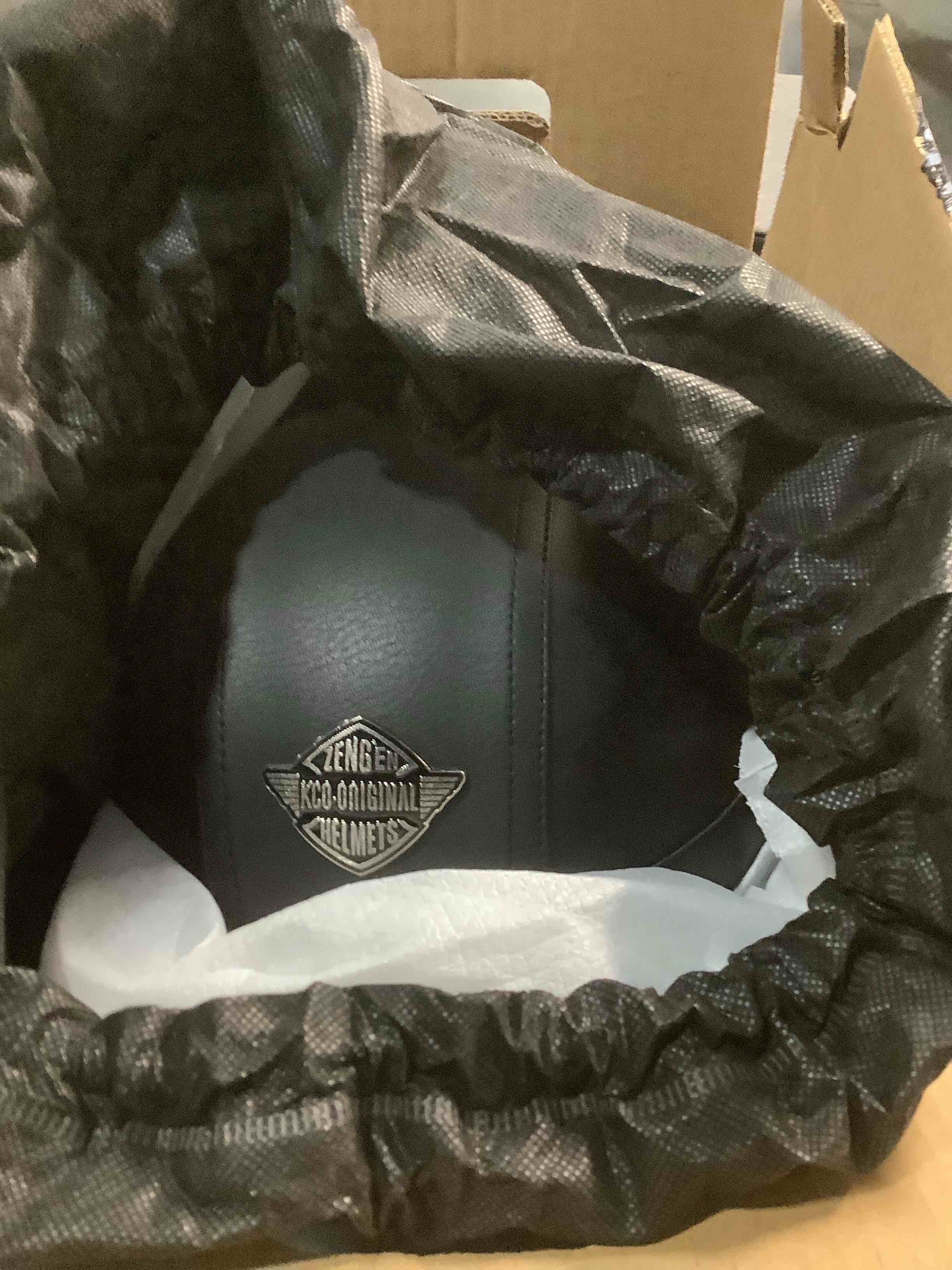 Condition photo showing Good Condition for German Style Motorcycle Helmet - DOT Approved Vintage Leather Novelty Half Helmets for Motorcycle with Goggles/Visor, Removable Lining/Earmuffs, for Cruiser Scooter Chopper Moped, for Adults Men Women XL(61~62cm) Black