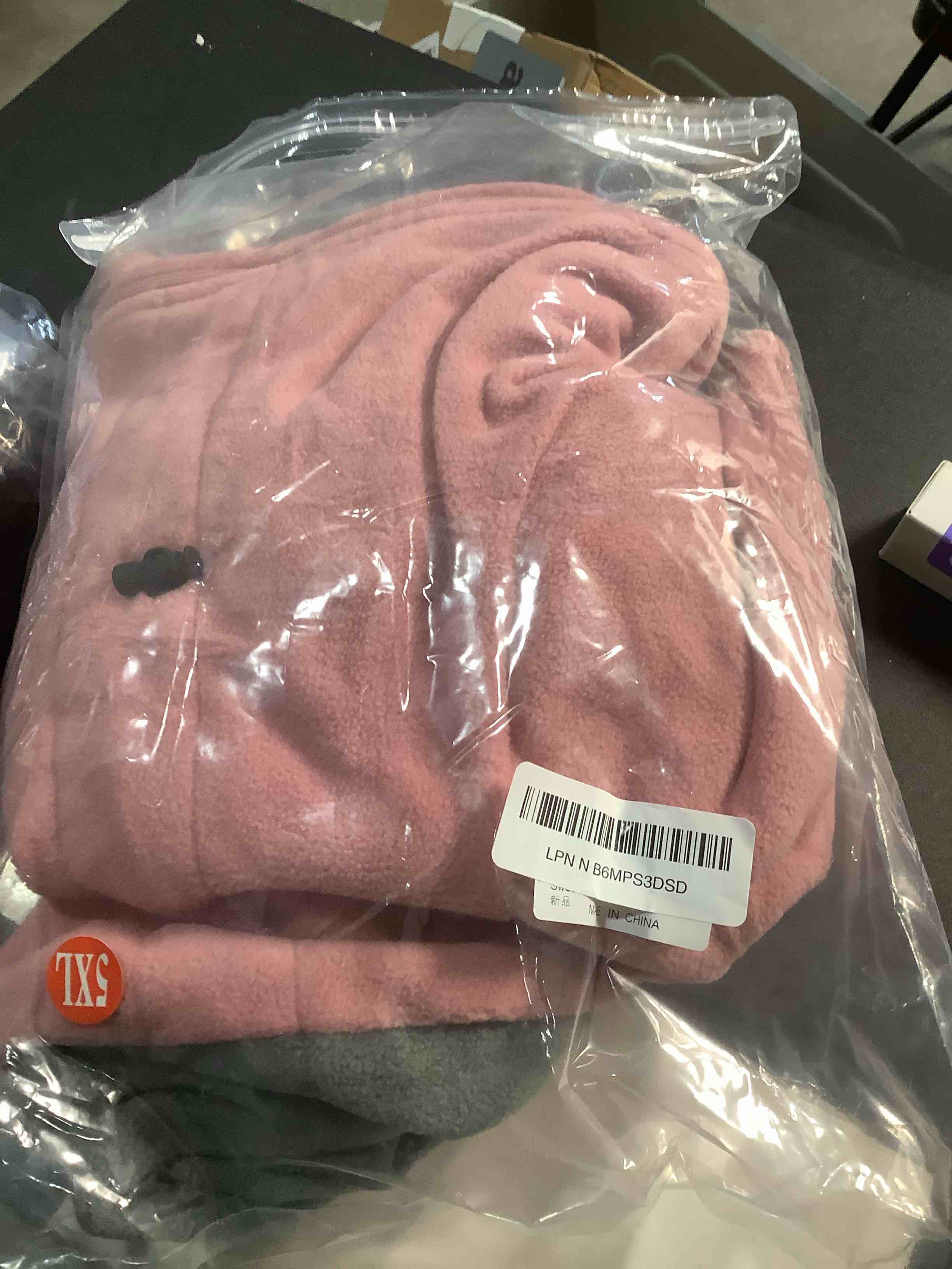 Condition photo showing Good Condition for Dog Winter Coat for Large Medium Small Dogs, Warm Fleece High Collar Full Body Dog Jumpsuit Comfortable Onesie Apparel (Pink, 5X-Large) Pink 5XL(Reference Weight 65-88 lbs)