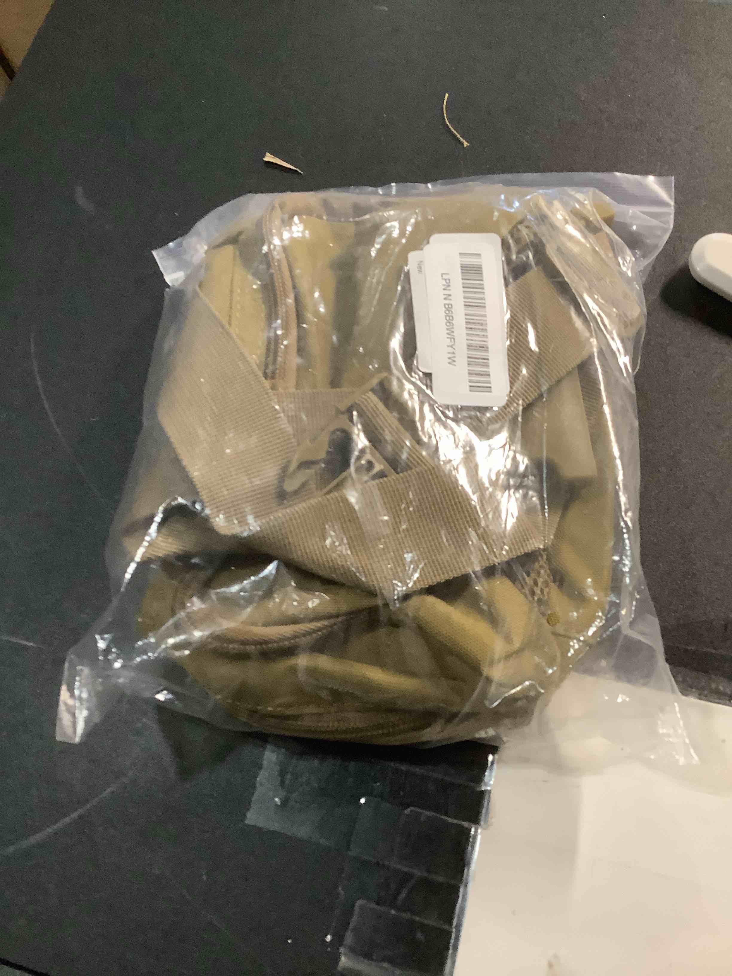 Condition photo showing Good Condition for Tactical Fanny Pack Gun Holster Concealed Carry Pistol Military Tactical Waist Bag Waterproof Molle EDC Pouch with USA Flag Patch Tan