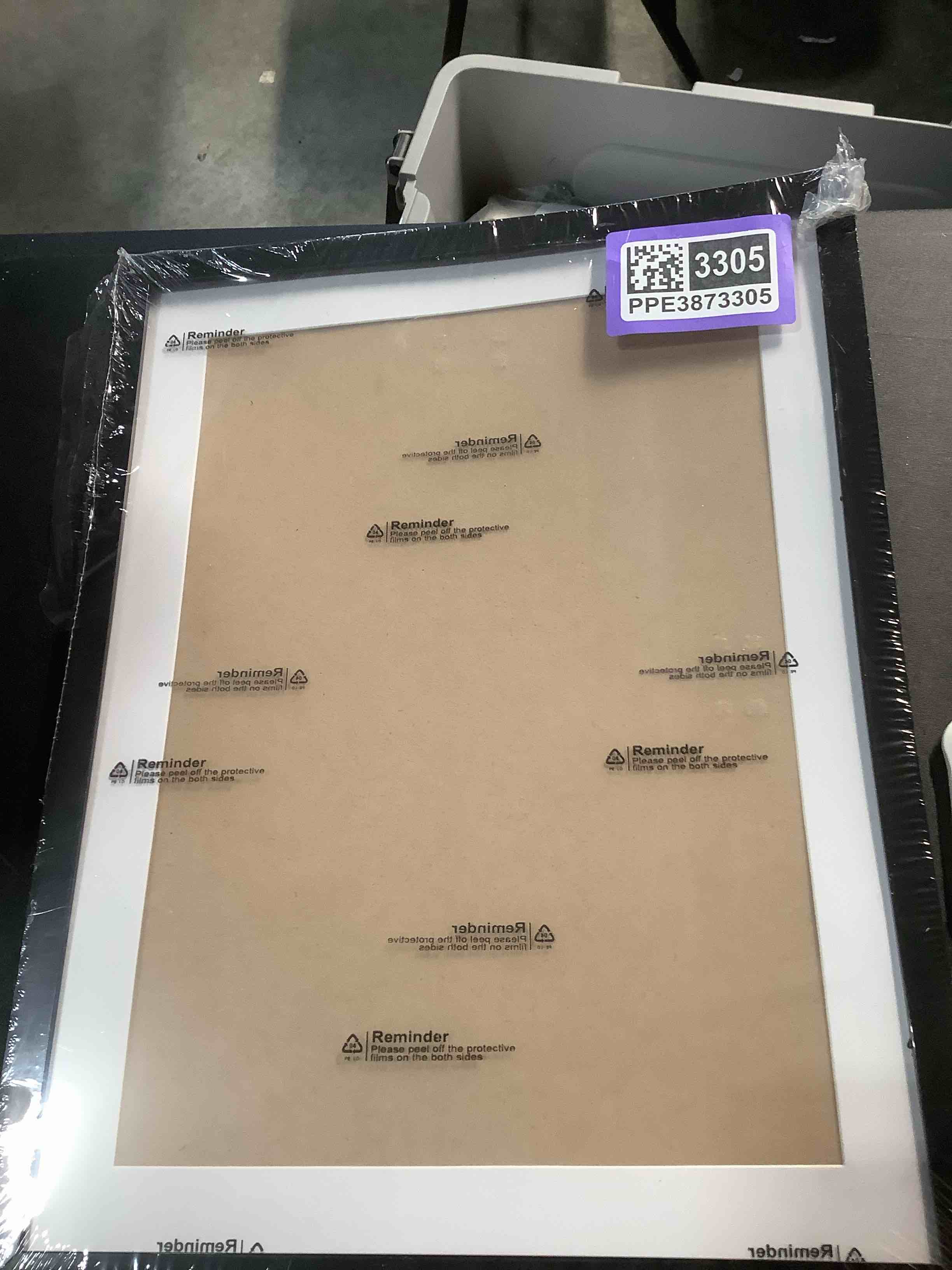 Condition photo showing As Is for 12x16 Frame Black, Display Picture 10x14 with Mat or 12 x 16 Without Mat, Wall Hanging Large Picture Frame for Diamond Art Painting 30x40cm - 1 Pack Black 12x16/10x14-1PACK