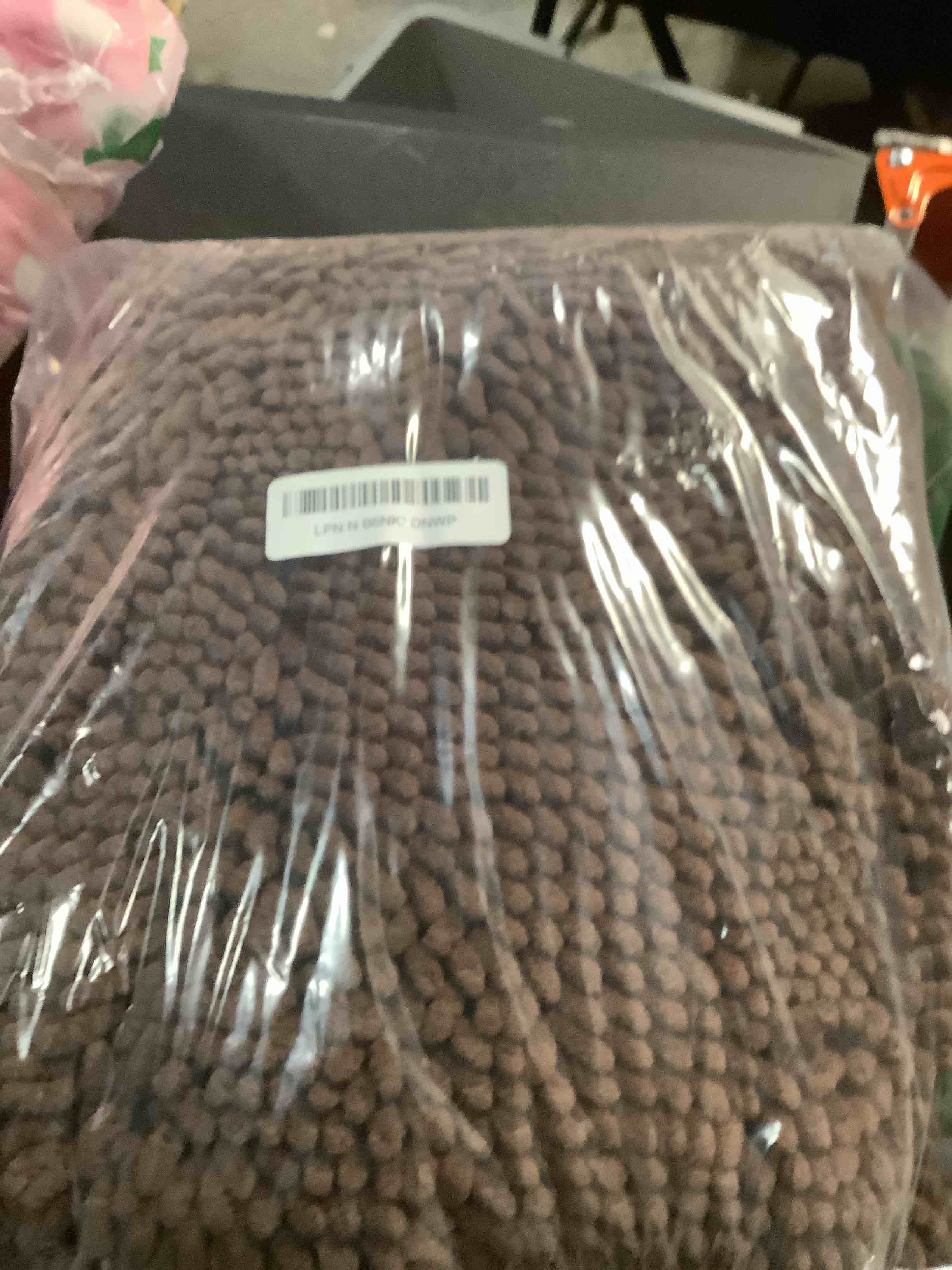 Condition photo showing Good Condition for OLANLY Bathroom Rugs 44x24, Extra Soft Absorbent Chenille Bath Rugs, Rubber Backing Quick Dry, Machine Washable Bath Mats for Bathroom Floor, Tub and Shower, Home Decor Accessories, Brown 44" x 24" Brown