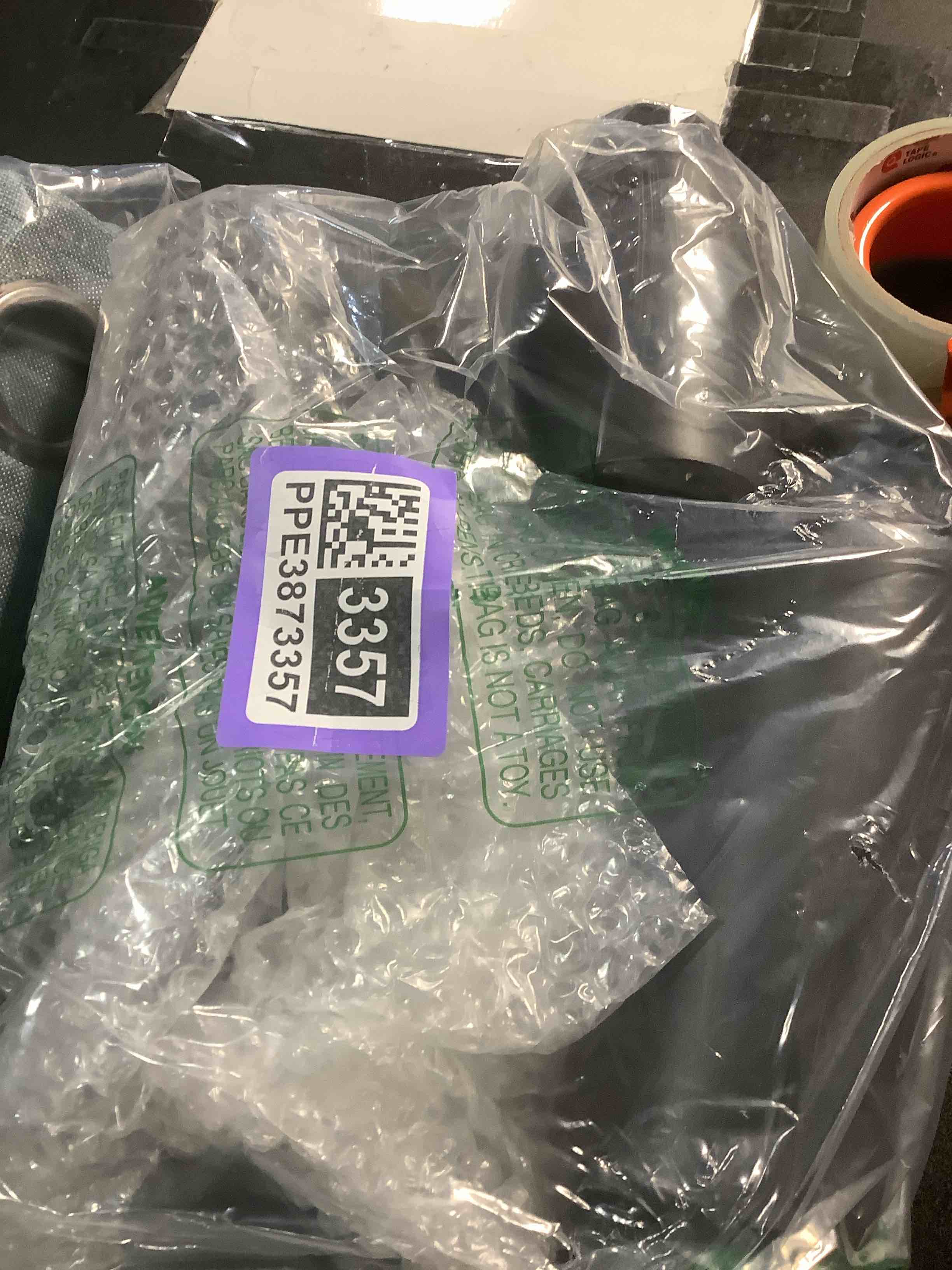 Condition photo showing Good Condition for Creative Scents Black Marble Look Vase Set - Vases Home Decor, Premium Quality for Holding Pampas Grass, Dried/Fresh Flowers, Vases for Decor - Kitchen, Bedroom, Office, Living Room, or Shelf Decor Matte Black Marble Look