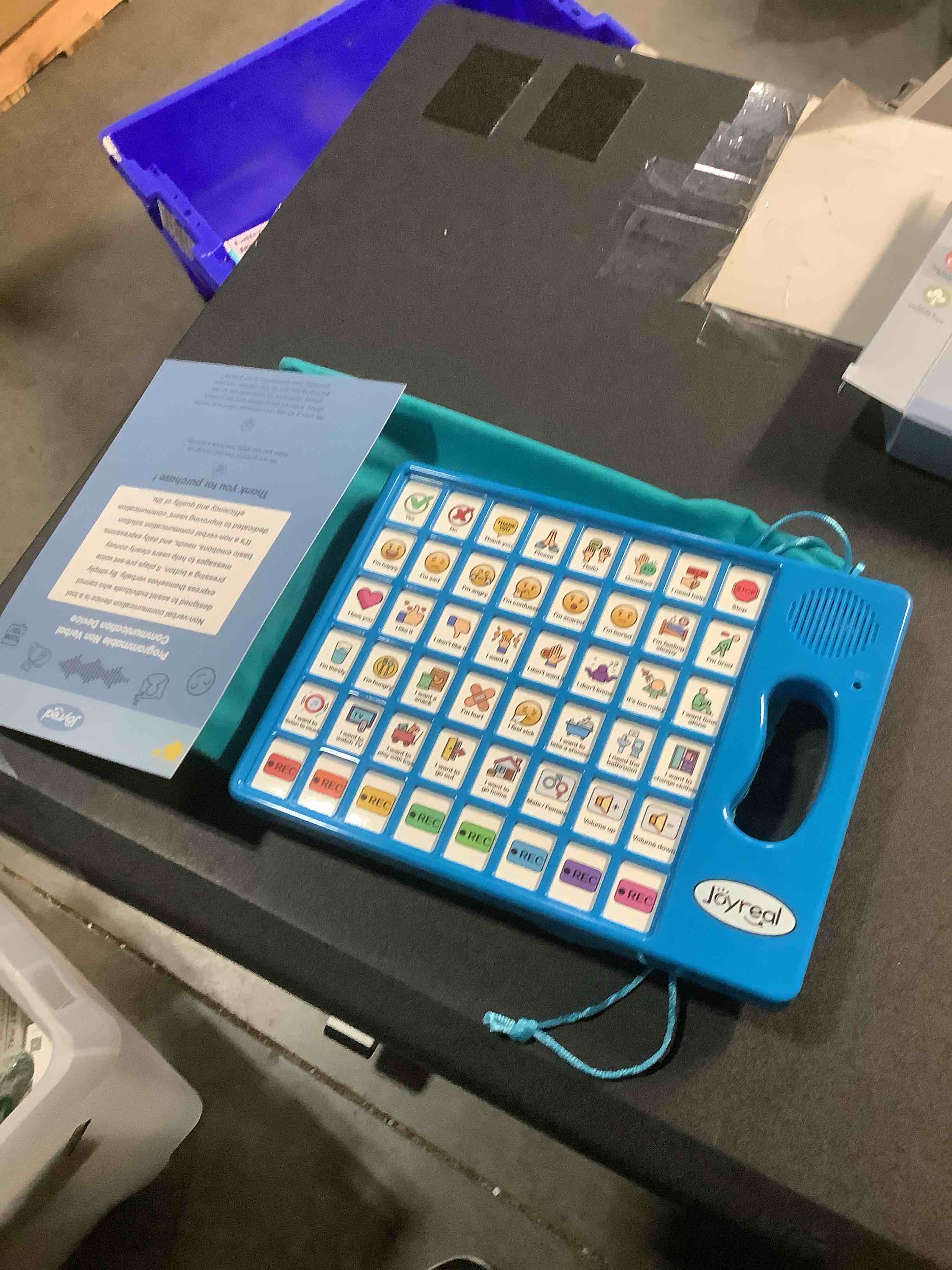 Condition photo showing Good Condition for Joyreal AAC Device for Autism, Non Verbal Communication Tools for Speech Therapy & Stroke Rehab. Communication Tablet, Autism Talking Aids with 8 Programmable Buttons & Adjustable Volume Blue