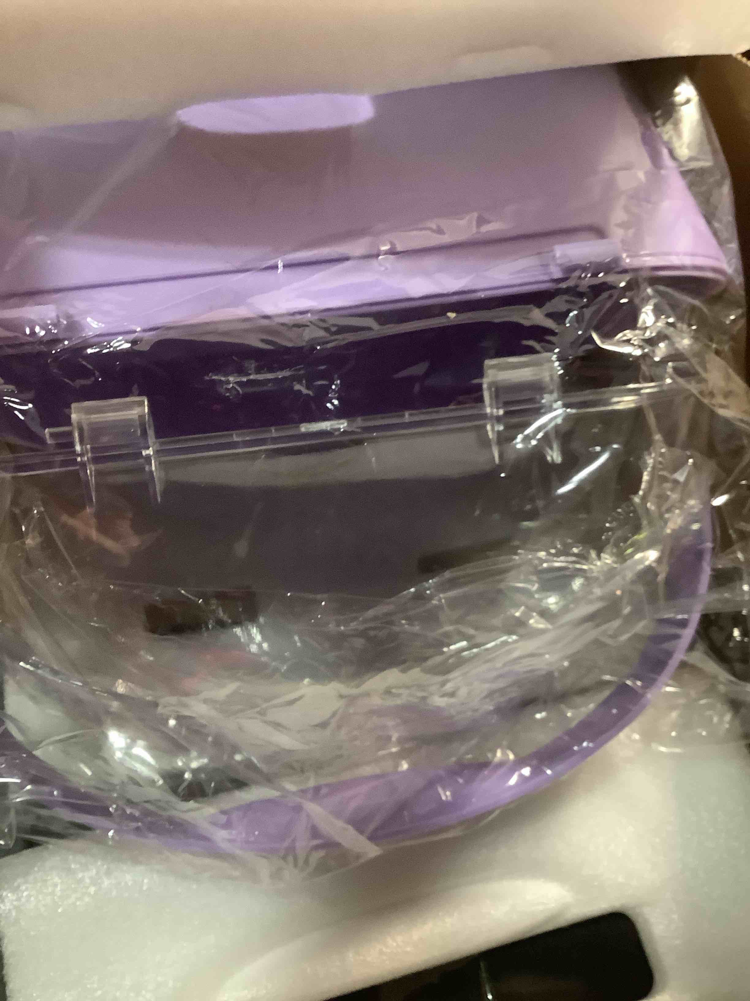 Condition photo showing Good Condition for Makeup Organizer Countertop, Skincare Holder Bathroom Counter Organizer, Storage Box Cosmetic Display Cases, Teen Girl Gifts Make up Organizers for Vanity, Dresser (Purple)