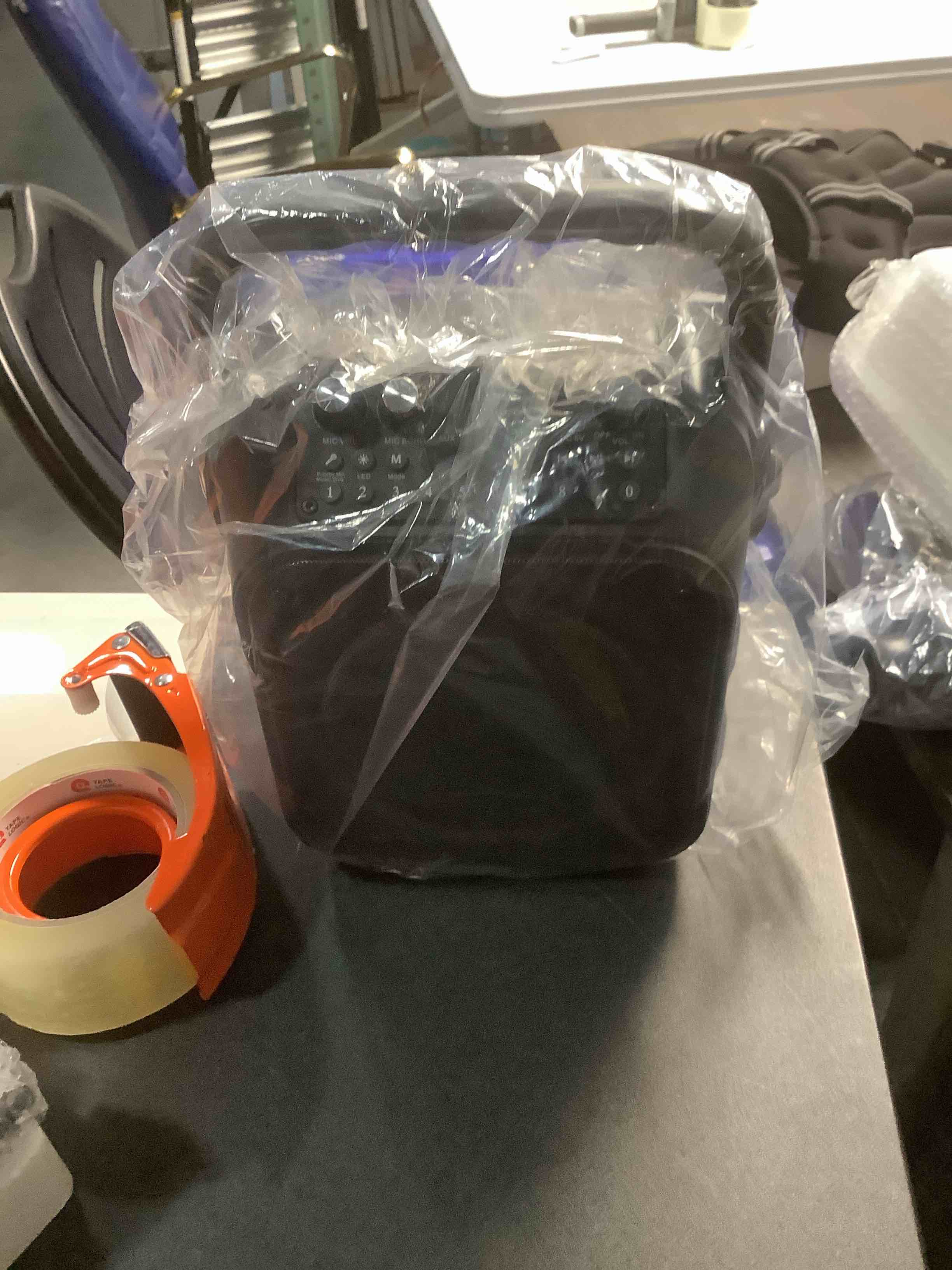 Condition photo showing Good Condition for Karaoke Machine, Portable Bluetooth Speaker with 2 Wireless Microphones for Adults & Kids with Lights, Karaoke Microphone with PA System Supports USB/TF/FM/AUX for Home Party Home System Packages Black