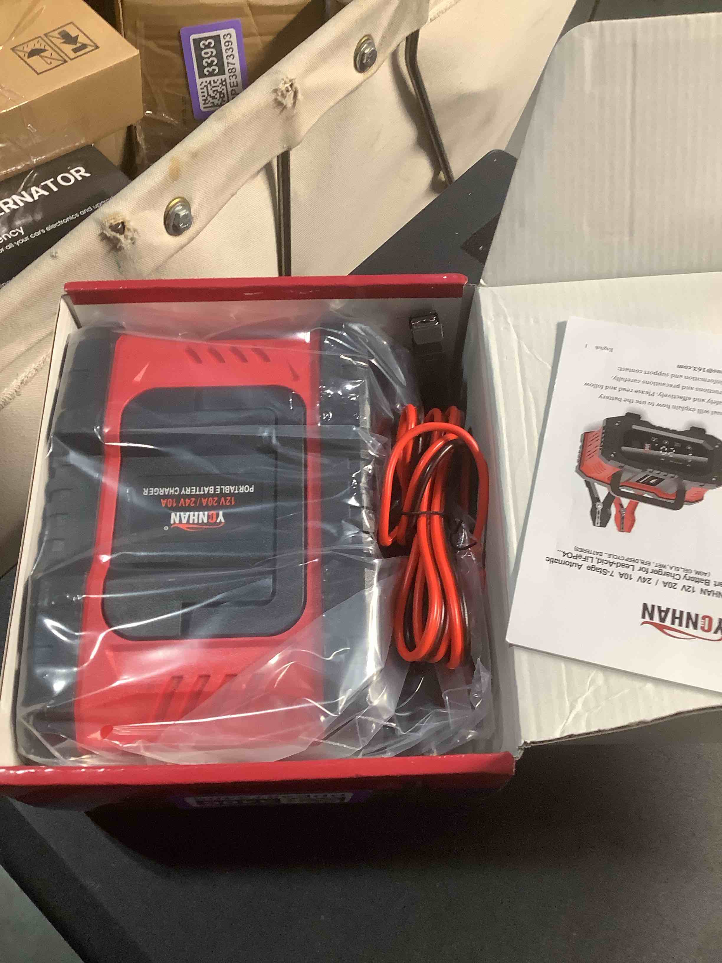 Condition photo showing Good Condition for YONHAN Battery Charger 20A 12V/24V LiFePO4 Lead Acid Fully Automatic Battery Maintainer, Car Battery Trickle Charger Automotive w/Repair, Winter Mode, for AGM, STD, Gel, Deep Cycle Batteries