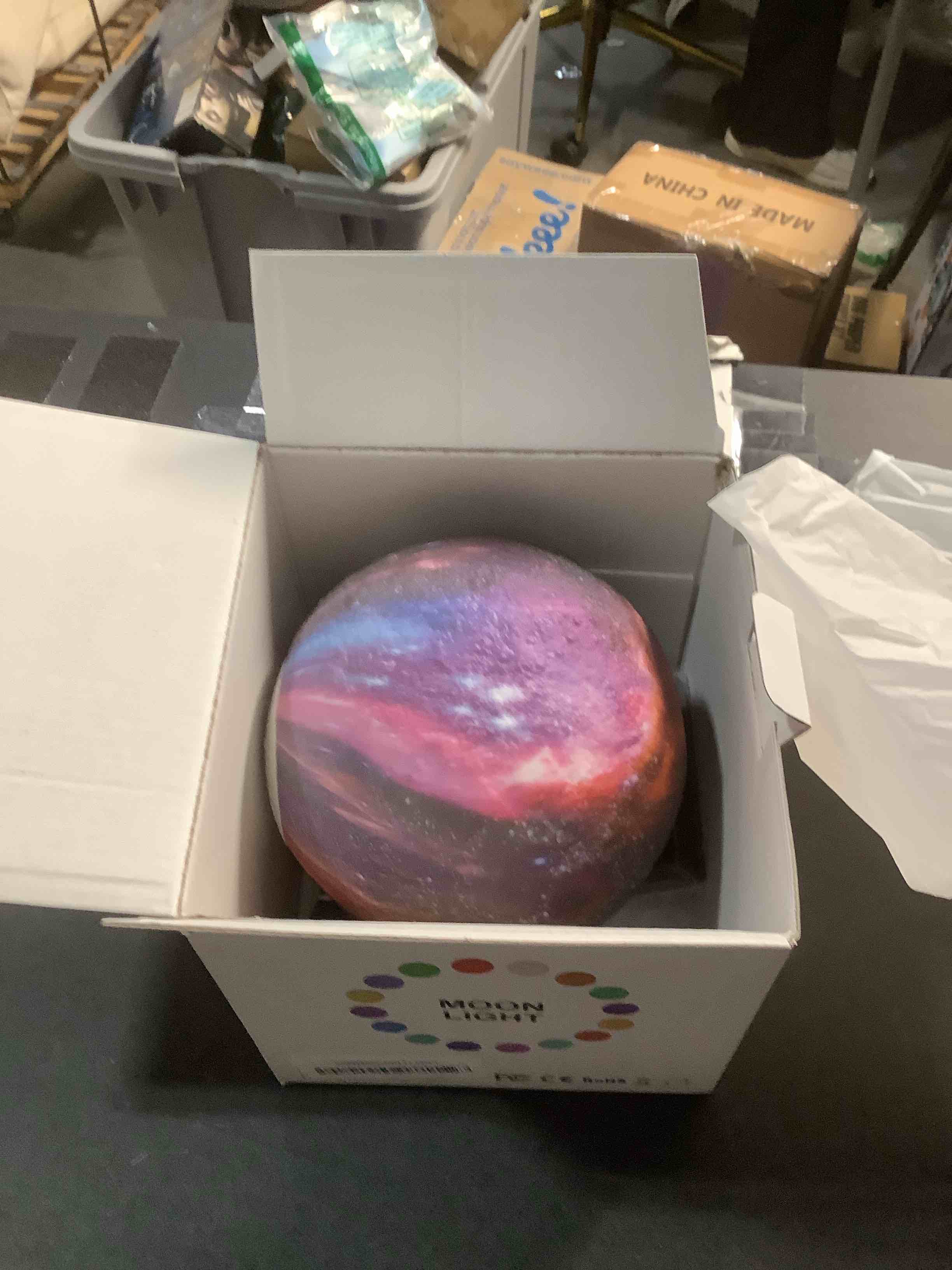 Condition photo showing Good Condition for Moon Lamp Galaxy Lamp 6 inch 16 Colors LED 3D Moon Light, Remote & Touch Control Lava Lamp Moon Night Light Gifts for Girls Boys Kids Women, Birthday and Mothers Day Gifts Purple