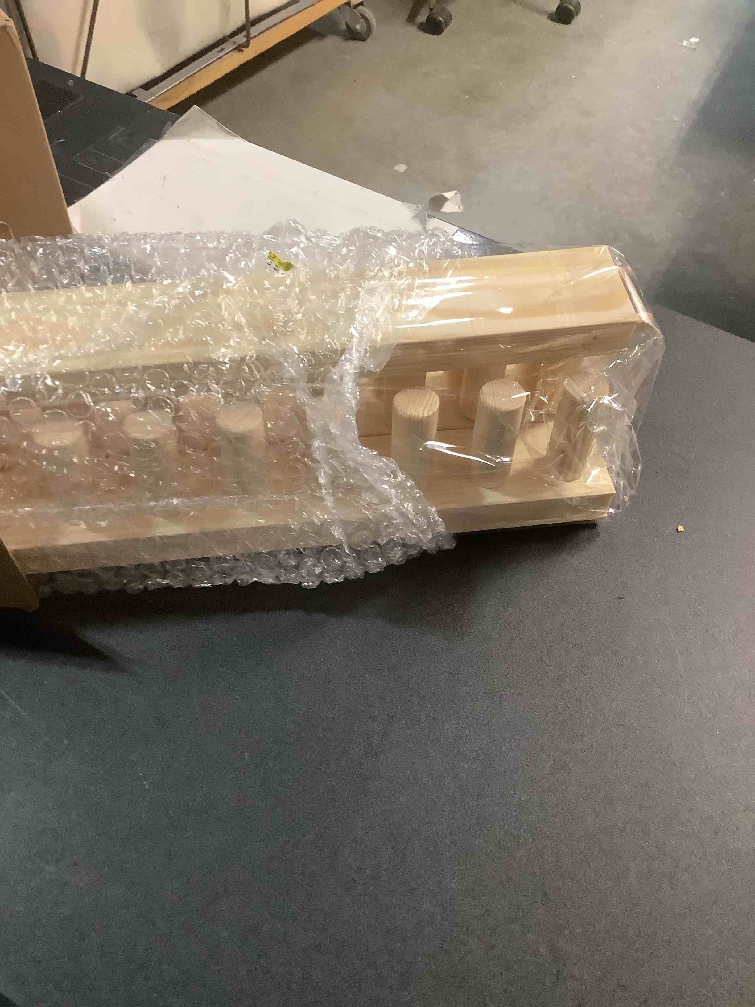 Condition photo showing Good Condition for TISOFU 46" Chunky Blanket Loom, Wooden Loom Frame for DIY Blankets, Adjustable Size Hand Knitting Kit, No Needles Required, Beginner Friendly Yarn Craft