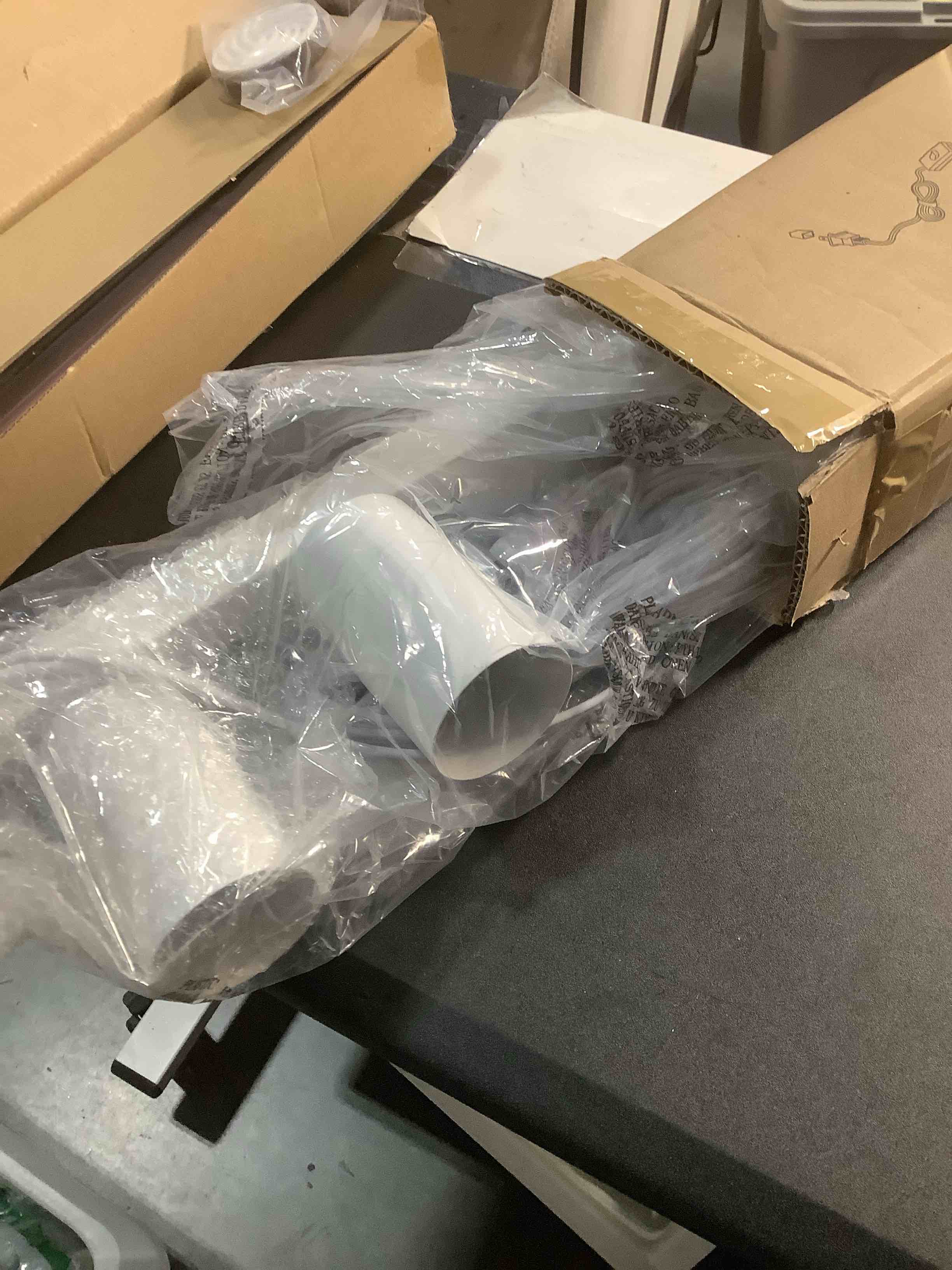 Condition photo showing Good Condition for 3 Light Track Lighting Kit,White 3 Way Flexible Plug in Ceiling Spotlight,Industrial LED Wall Light for Kitchen Cabinet Gallery Bar Hallway Living Room,Rocker Switch,15 ft Cord(No Bulb) 3 Light-white