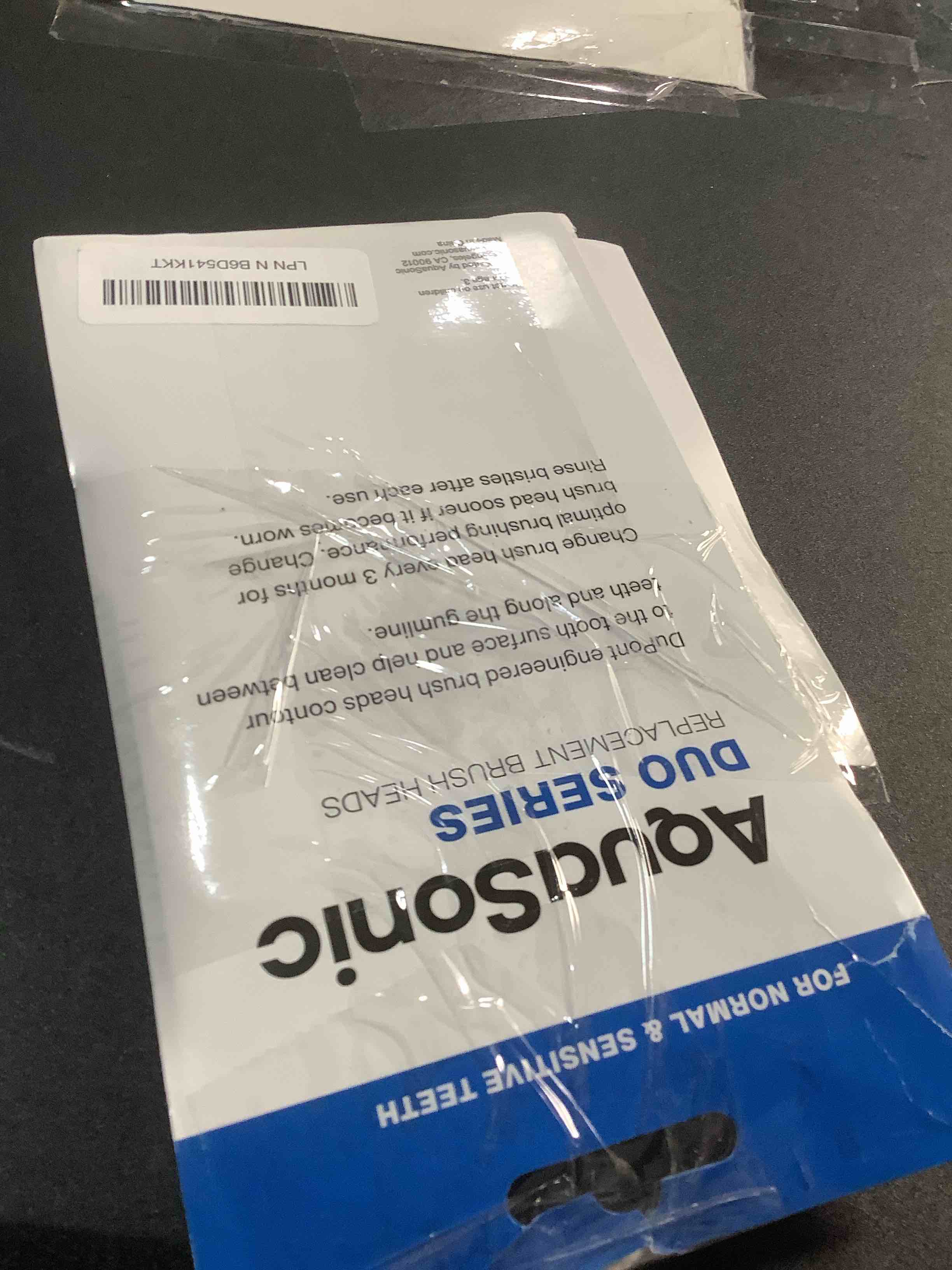 Condition photo showing Good Condition for AquaSonic Genuine Duo Series Replacement Brush Heads | for Normal & Sensitive Teeth | Compatible with Duo Series & Home Dental Center Toothbrush Handles | NOT Compatible with Duo Series Pro