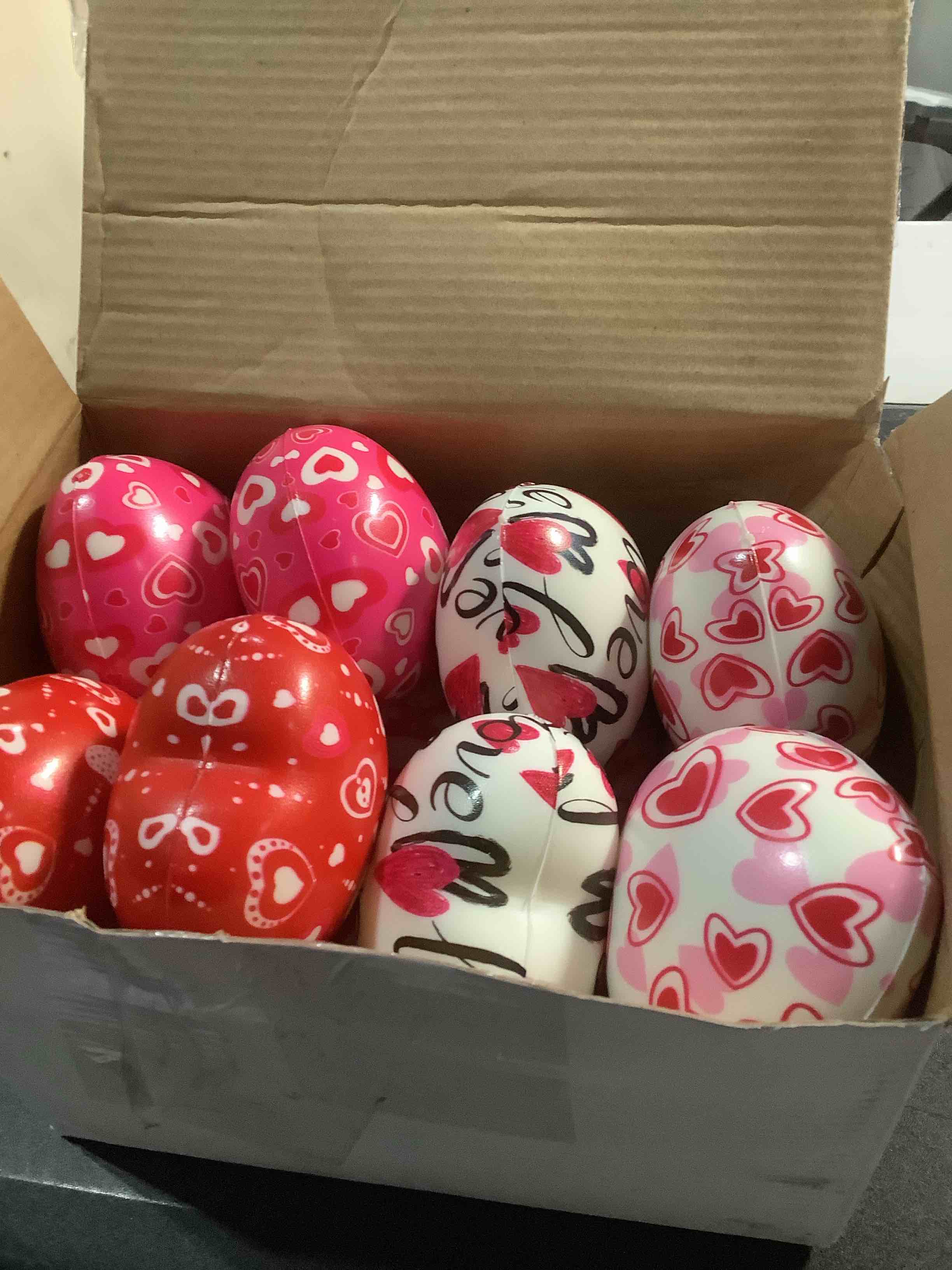 Condition photo showing Good Condition for Honoson 16 Pcs Valentine Heart Stress Ball Bulk Relief Heart Shape Stress Ball Squeeze Mini Foam Balls Valentines Day Prizes for Party Favors Gifts Birthday Holiday Office Fillers (2.76 Inch) 16 2.76 Inch