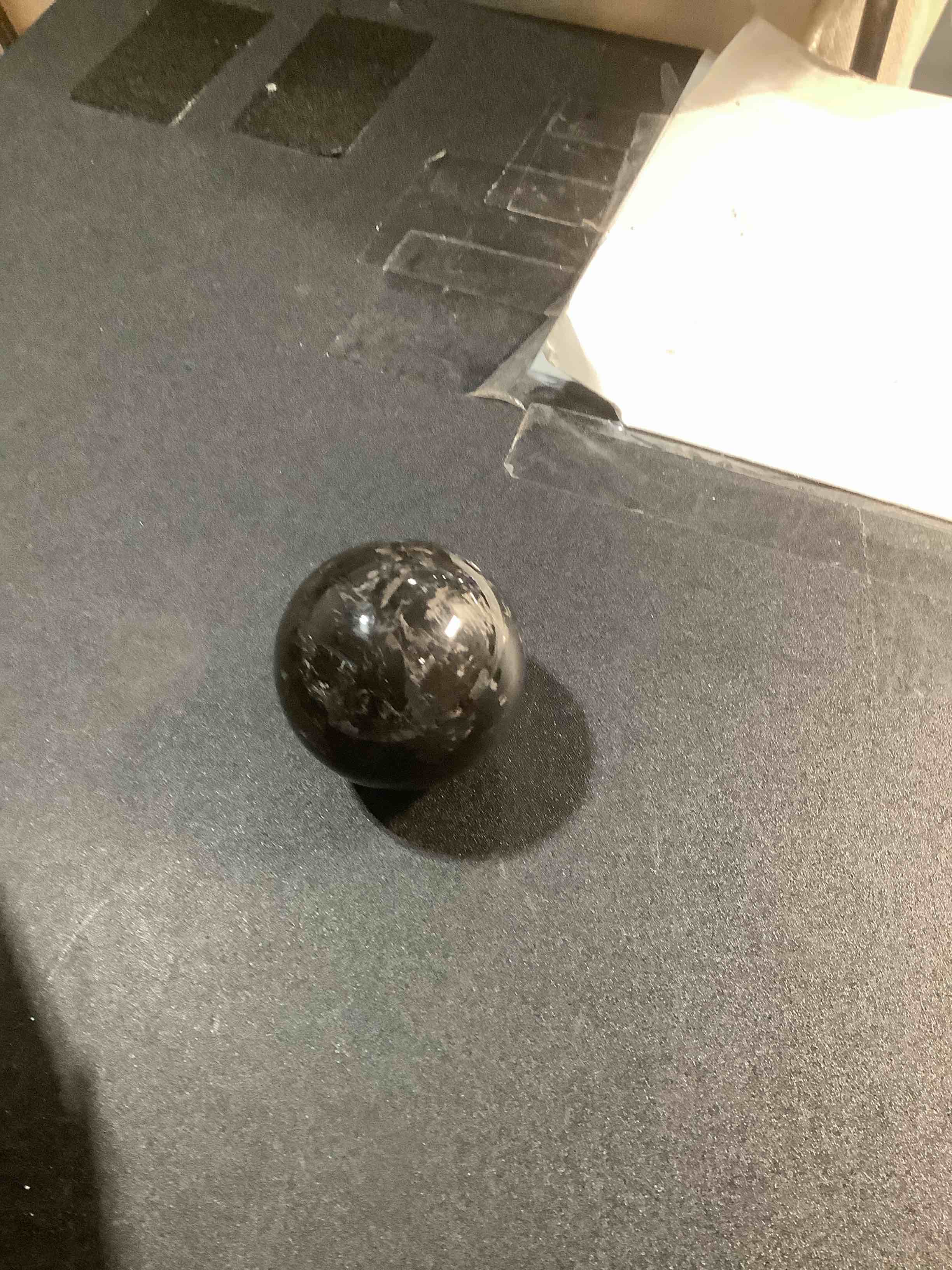 Condition photo showing Good Condition for muge racing Forged Carbon Fiber Shift Knob Gear Shifter Spherical Type Unique Designed for Most Manual Car Universal Gear Shift Knob with 3 Adapters (Real Carbon Fiber-Sphere, Black)