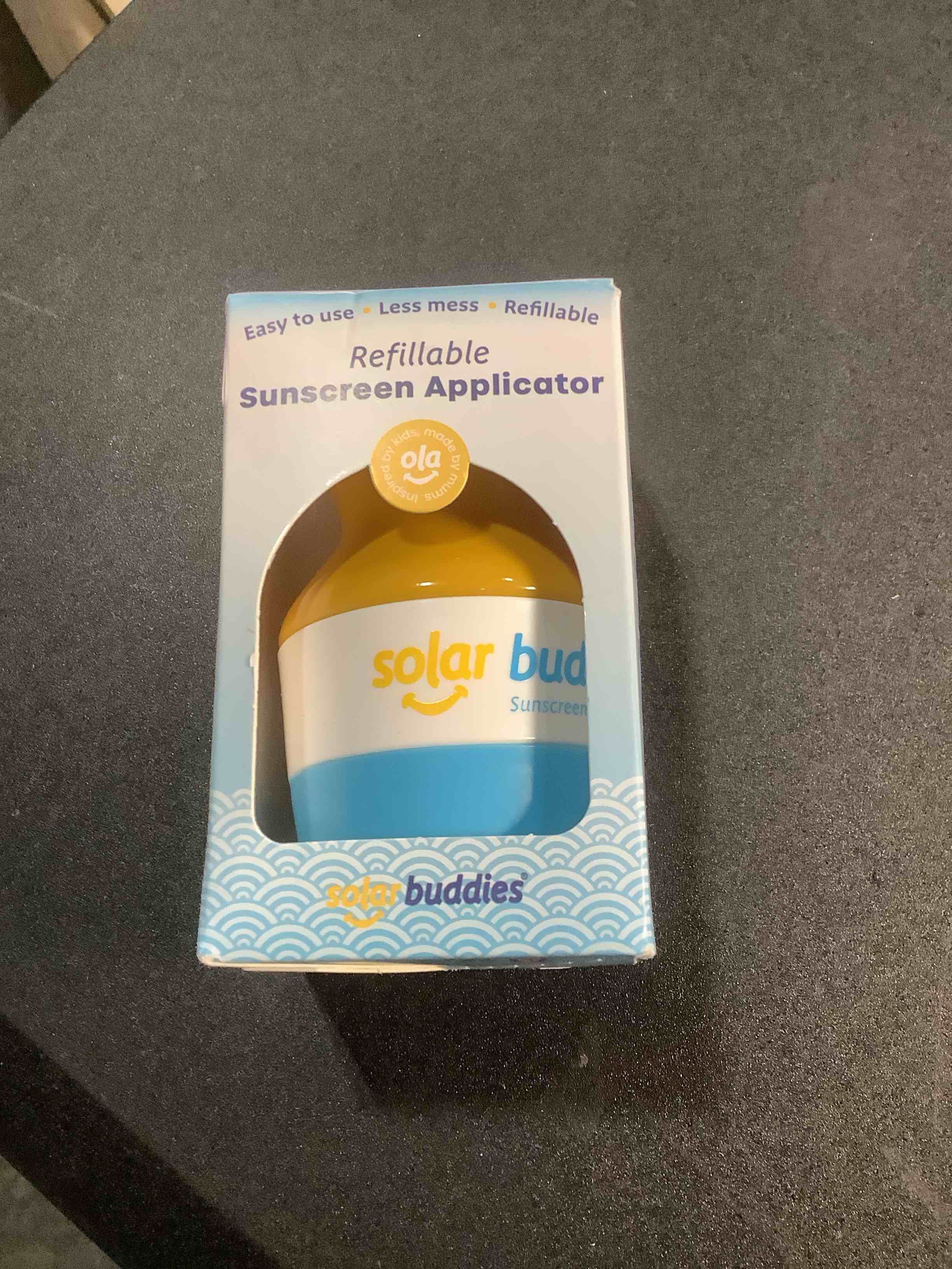 Condition photo showing Good Condition for Solar Buddies Sunscreen Applicator - Single Blue - Refillable Roll on Sponge Sunscreen, Suncream & Lotion Applicator For Kids, Adults & Families - Holds 3.4fl oz, Perfect Size for Travel