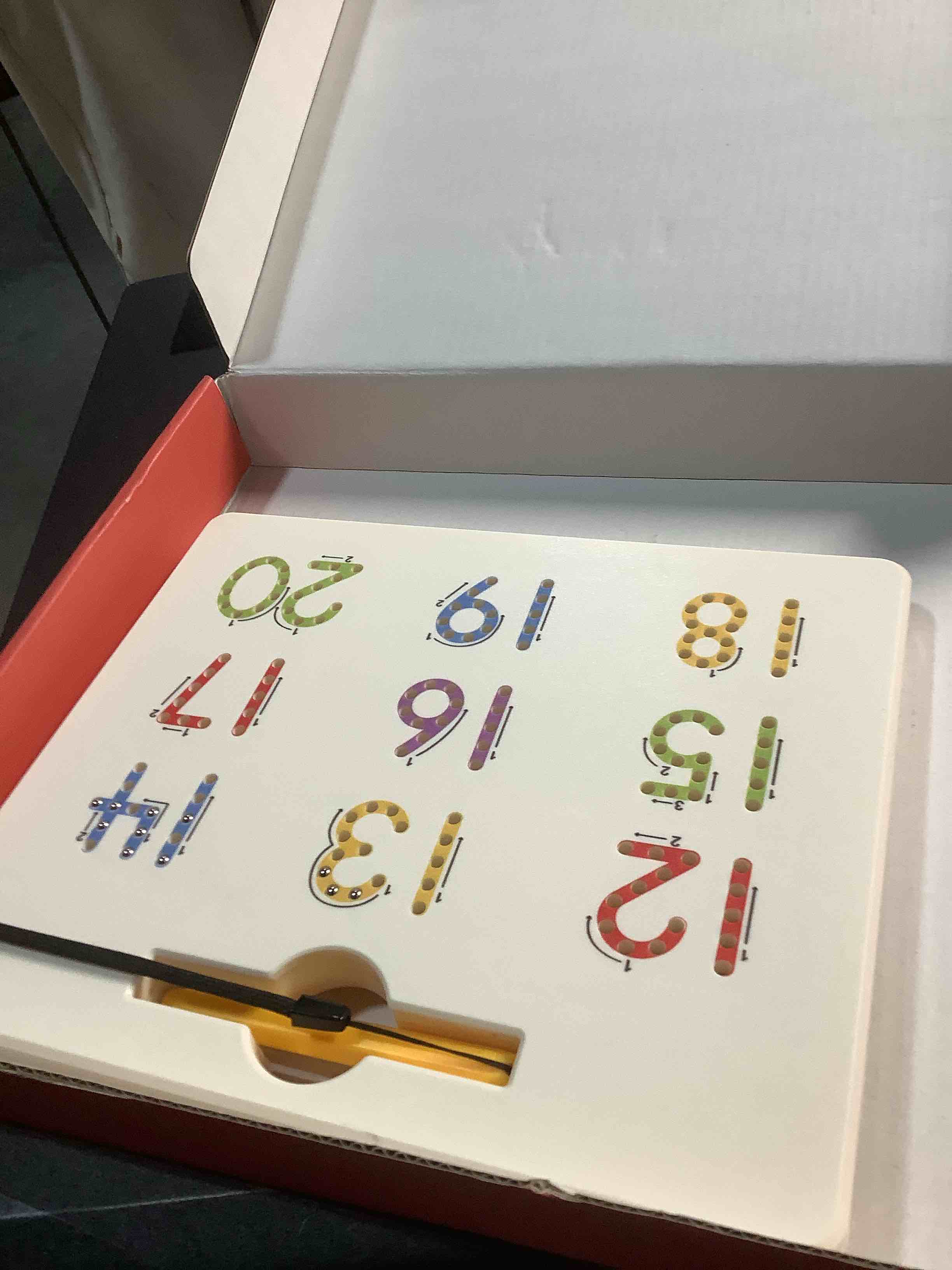 Condition photo showing Good Condition for GAMENOTE Double Sided Magnetic Letter & Number Board Set - Alphabet & Numbers Tracing Board for Toddlers, ABC Uppercase & Lowercase Practicing, Math Learning, Educational Toys for Kids Letter+Number