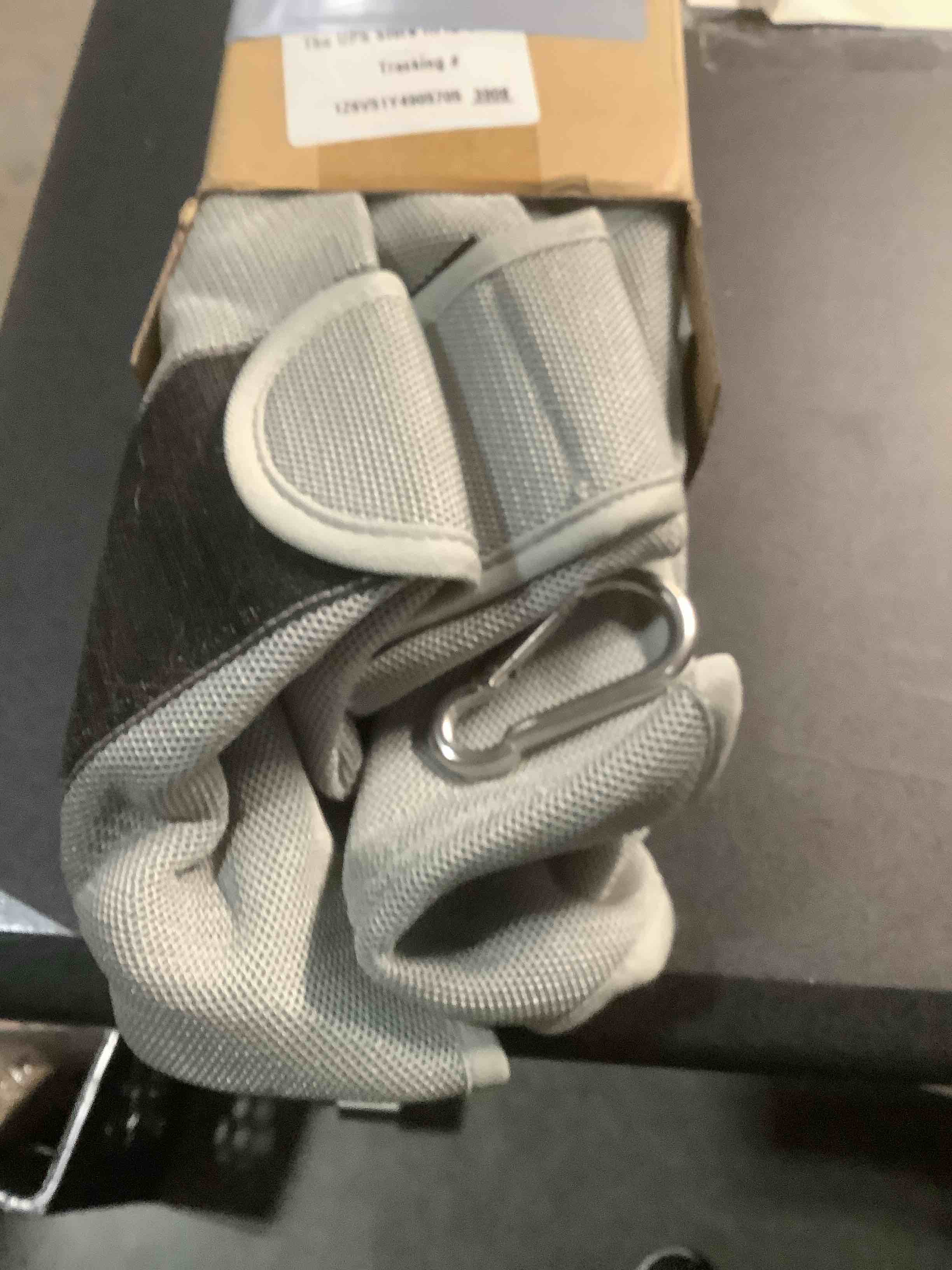 Condition photo showing Good Condition for Dog Grooming Hammock Hanging Harness for Nail Trimming,X-Large Dog Grooming Sling with Thick Neck Support,Gray Dog Hanger Holder Restraint for Pet Grooming XL (80 LB Max) Silver Grey 13-22.5in