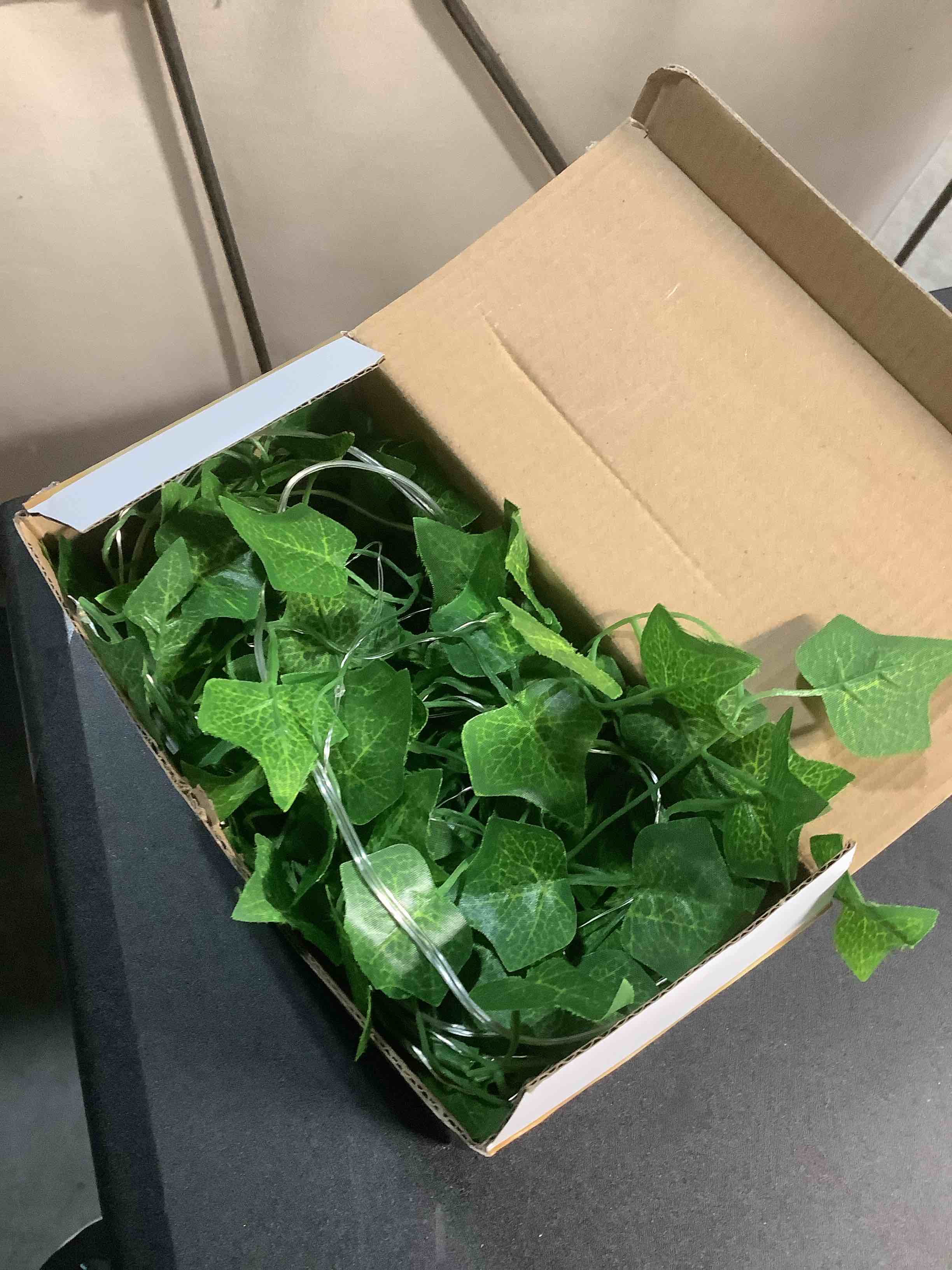 Condition photo showing Good Condition for JMEXSUSS Vines Lights for Bedroom, 200 LED Vines Fairy Lights, Artificial Ivy Leaf Light for Wall Curtain Wedding Party Christmas Indoor Decor, 6.5ft x 6.5ft with Remote 6.5x6.5ft - 200 LED