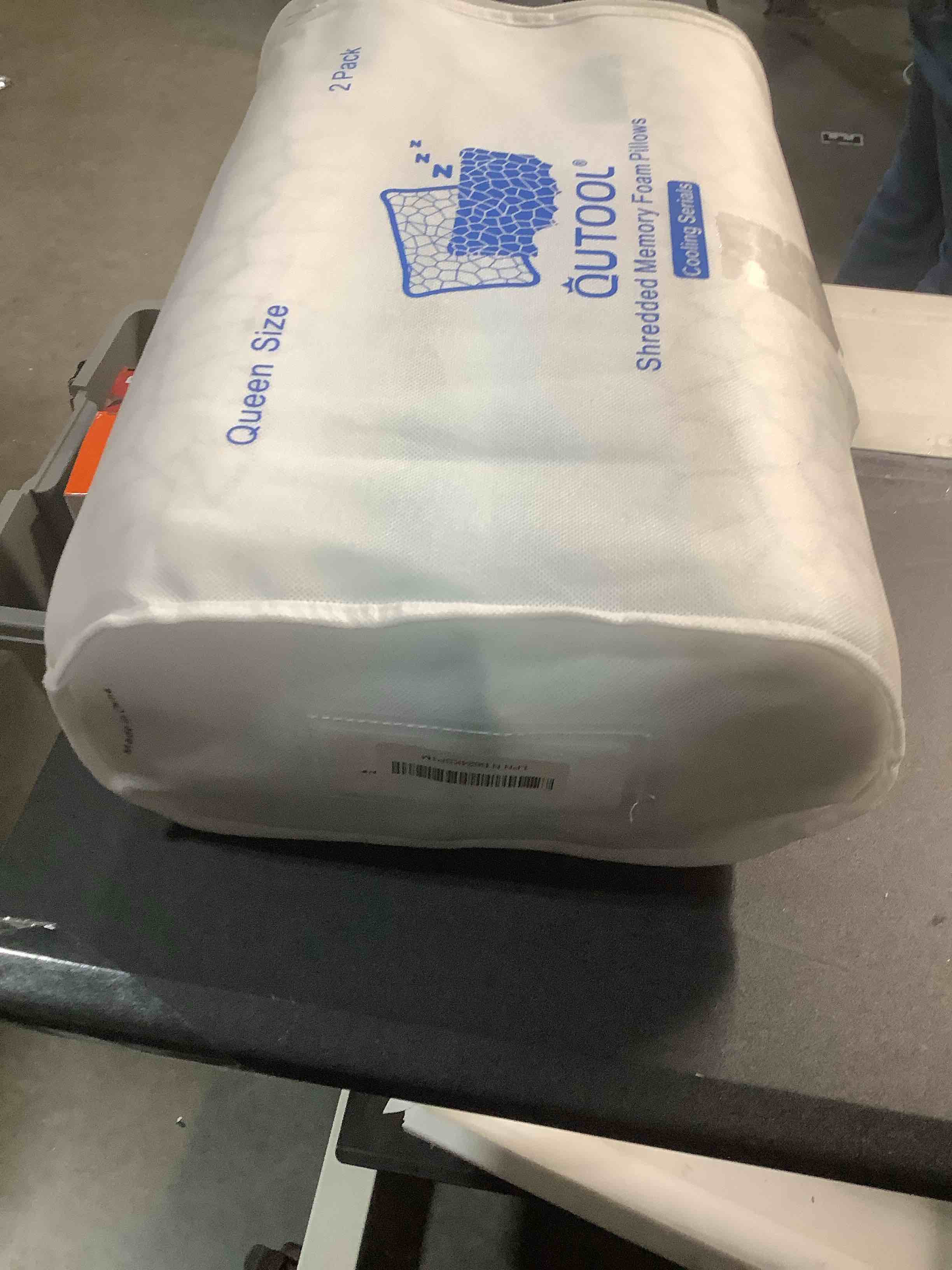 Condition photo showing Good Condition for QUTOOL Cooling Pillow for Sleeping 2 Pack, Luxury Shredded Memory Foam Bed Queen Pillows Set of 2, Cool Pillow for Hot Sleepers Adjustable Firm Pillow for Side, Back, Stomach Sleepers Soft Yet Support White-cooling Basic Queen(2 Pack)-20'*30'