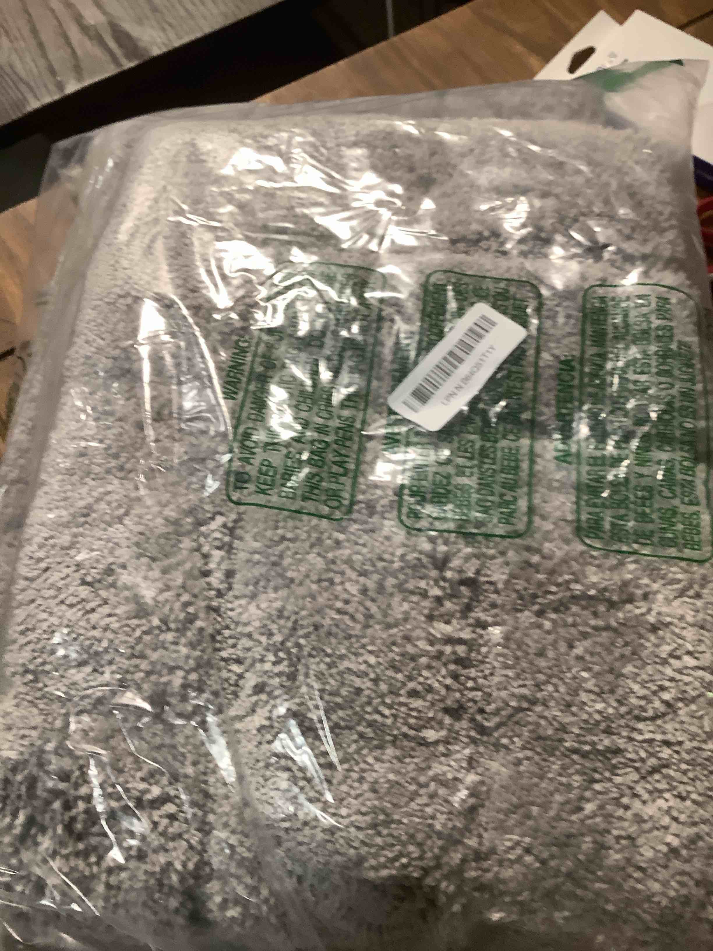 Condition photo showing Good Condition for Buganda Bathroom Rugs, 59" x 20", Soft and Absorbent Microfiber Bath Rugs, Non-Slip Shaggy Shower Carpet, Machine Wash Dry Bath Mats for Bathroom Floor, Tub and Shower, Grey Grey Rectangular 59" x 20"