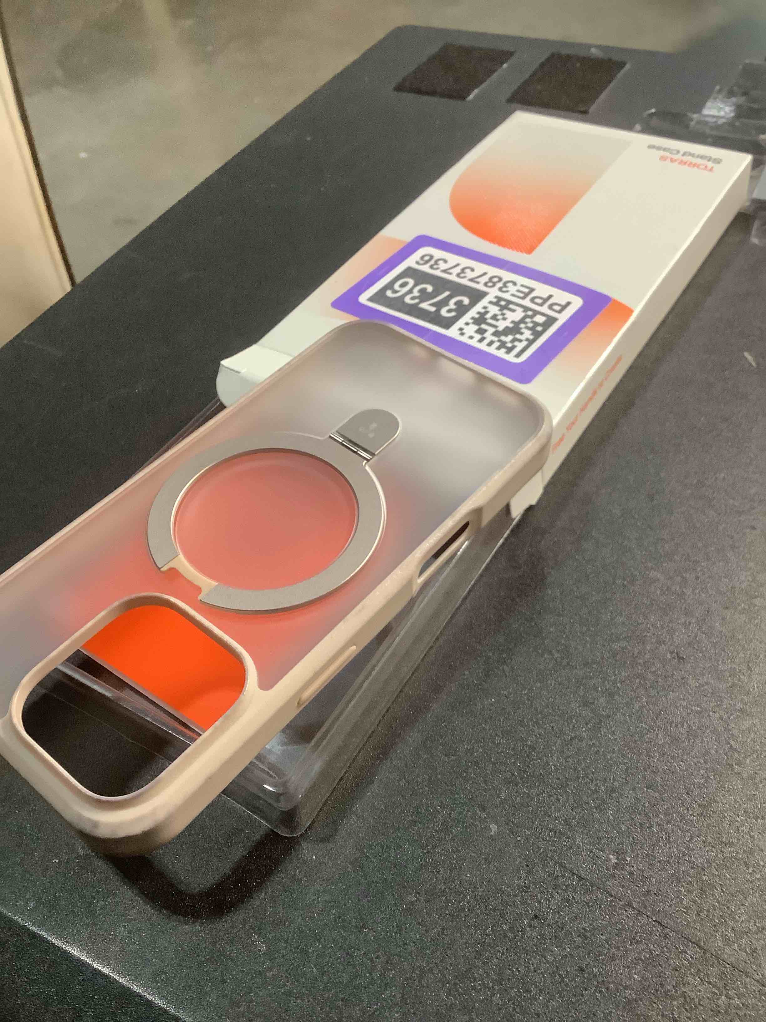 Condition photo showing As Is for TORRAS Desert Titanium for iPhone 16 Pro Case Magnetic Stand, [Compatible with MagSafe][Flexible Stable Stand] Mil-Grade Protection Translucent Slim Anti-Scratch Ring Kickstand, Rose Gold 6.3", Ostand Desert Titanium iPhone 16 Pro 6.3 inch