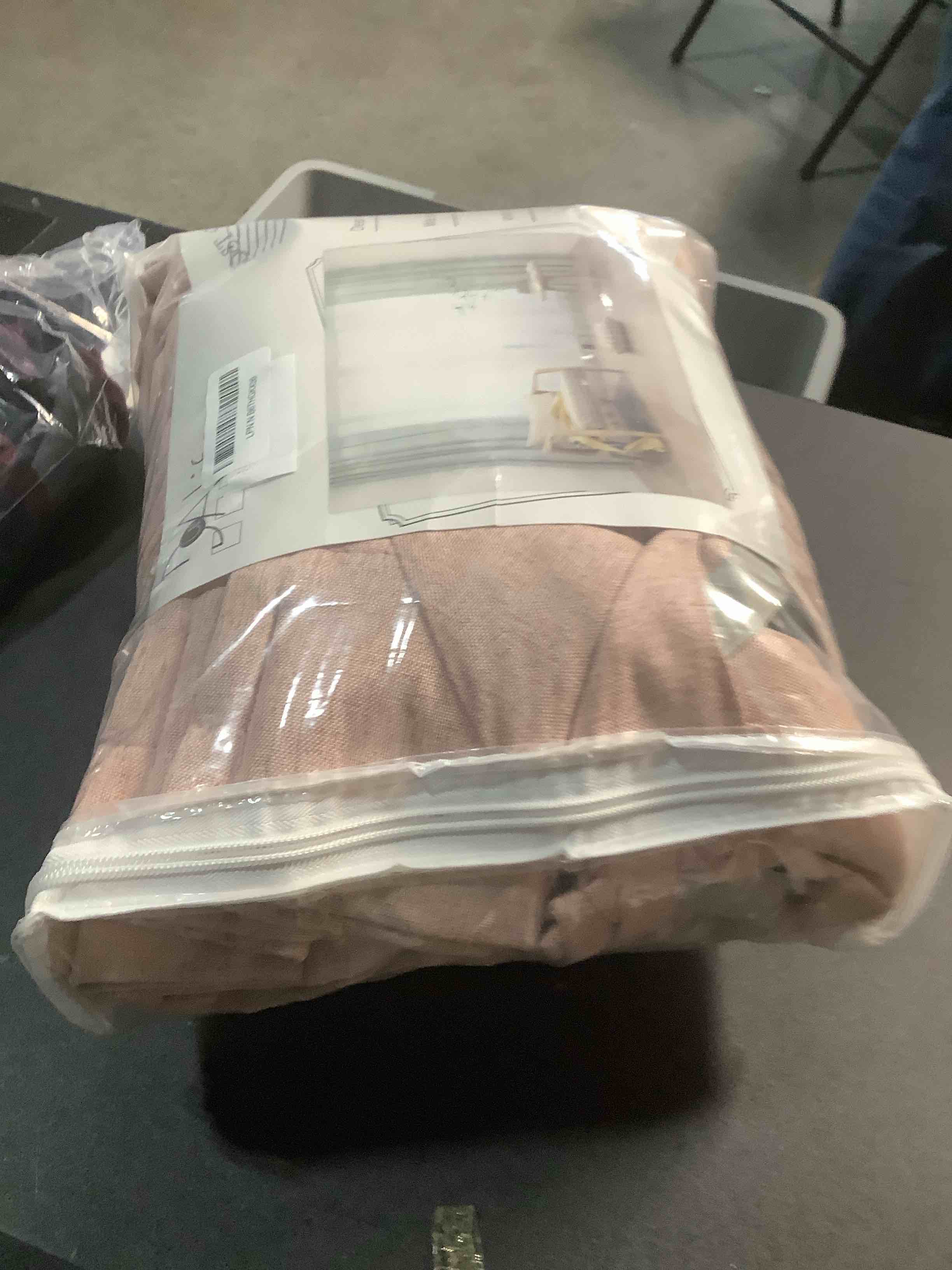 Condition photo showing Good Condition for DUALIFE 102 Inch Pinch Pleated Blackout Curtains Pink -Thermal Insulated Pleat Drapes for Nursery Bedroom Girl Room with Hooks(Baby Pink, 40 inches Width by 102 inches Length, 2 Panels) 40"W x 102"L (Pack of 2) Blush Pink