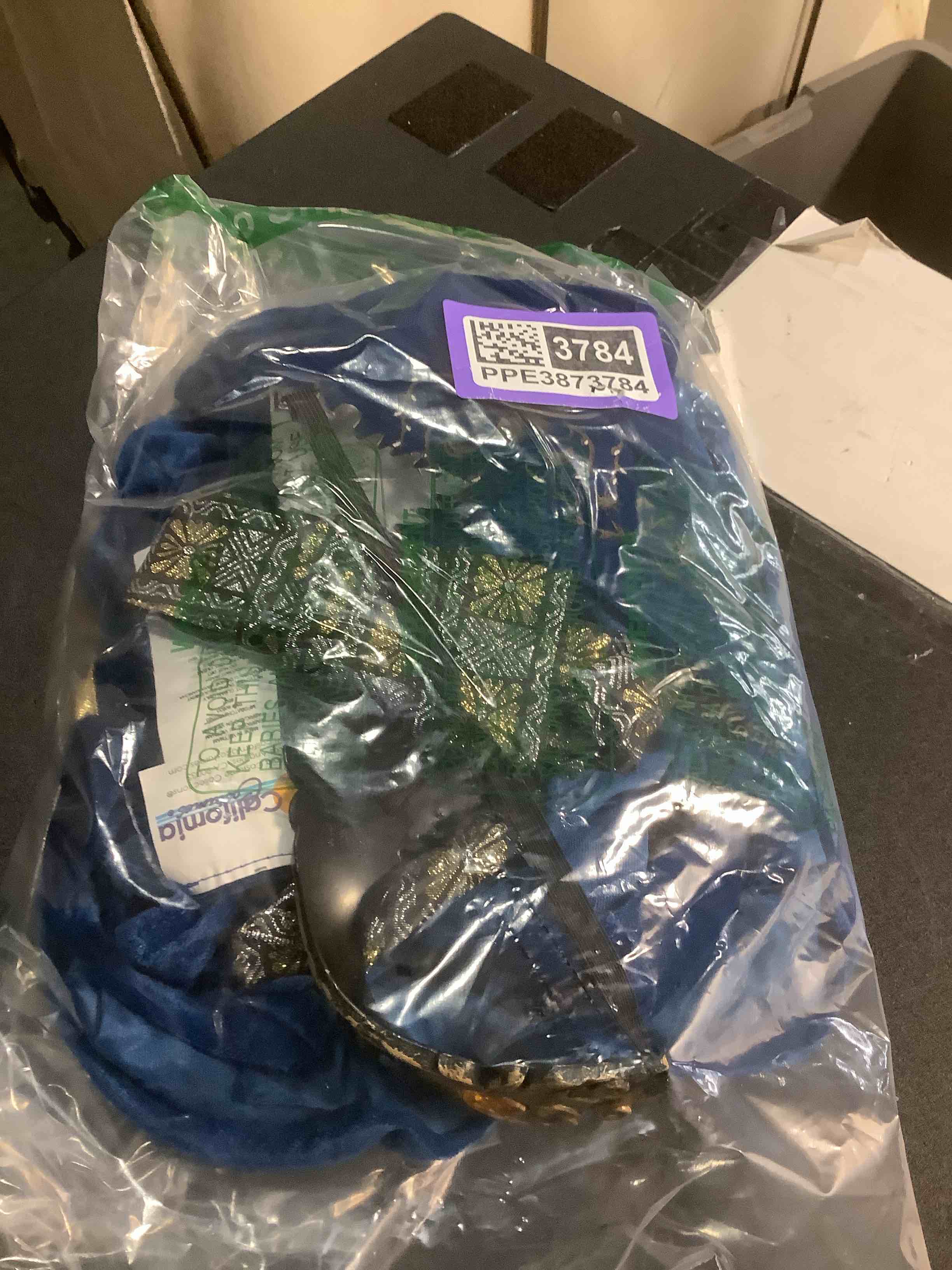 Condition photo showing Good Condition for Medieval Princess Girls Costume Teal Medium Medieval Princess Costumes