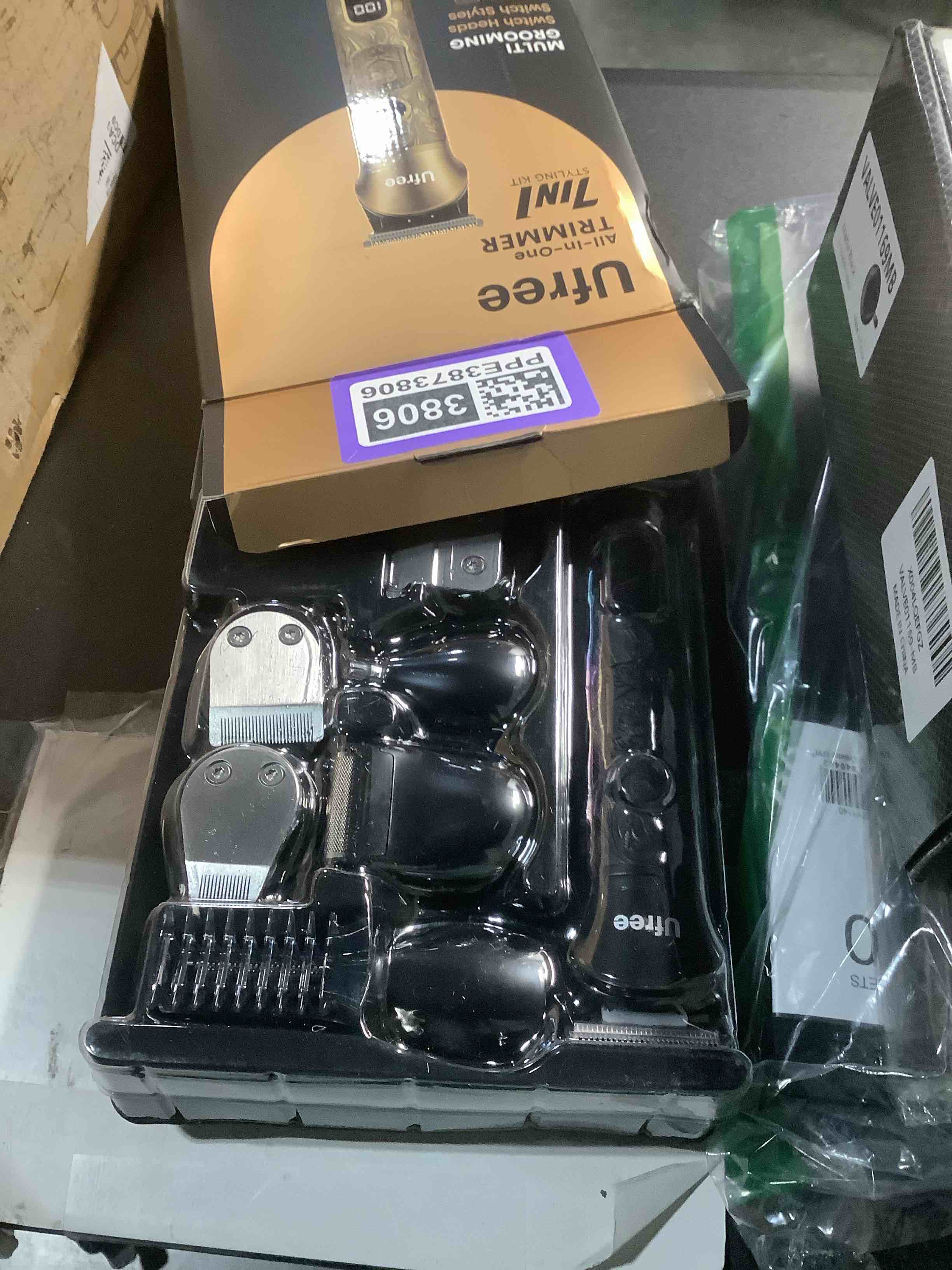 Condition photo showing Good Condition for Ufree Beard Trimmer for Men, Electric Razor Shavers, Cordless Hair Clippers, 7 in 1 Beard Grooming Kit for Mustache, Body, Nose and Facial, Gifts for Men Black