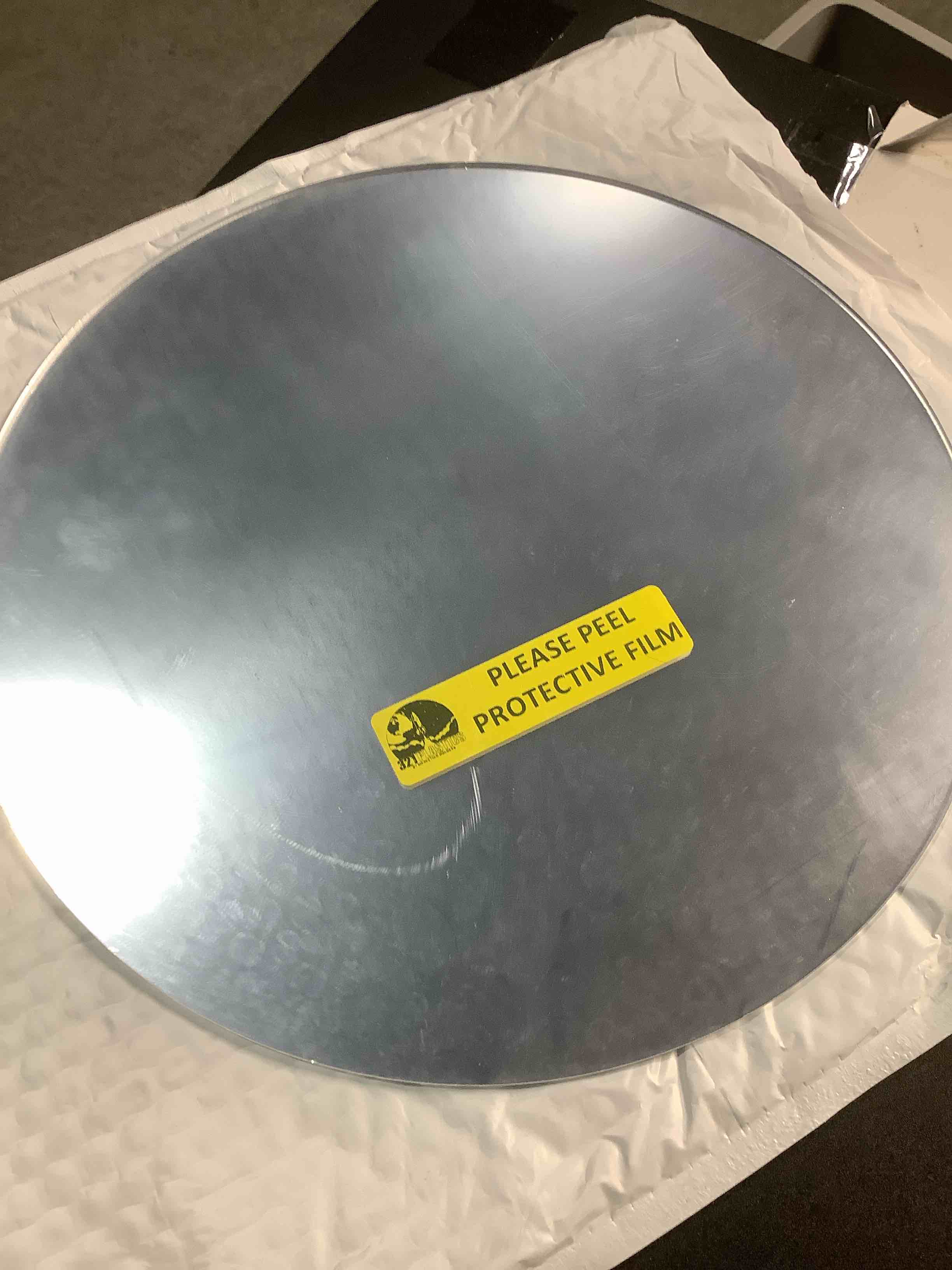 Condition photo showing Good Condition for Marketing Holders 13" Acrylic Mirror Round Circles Flat for DIY Crafts 1/8" Thick Wall Safer Than Glass Light Weight Plastic Center Piece Wedding Events 13"L x 13"W Mirror