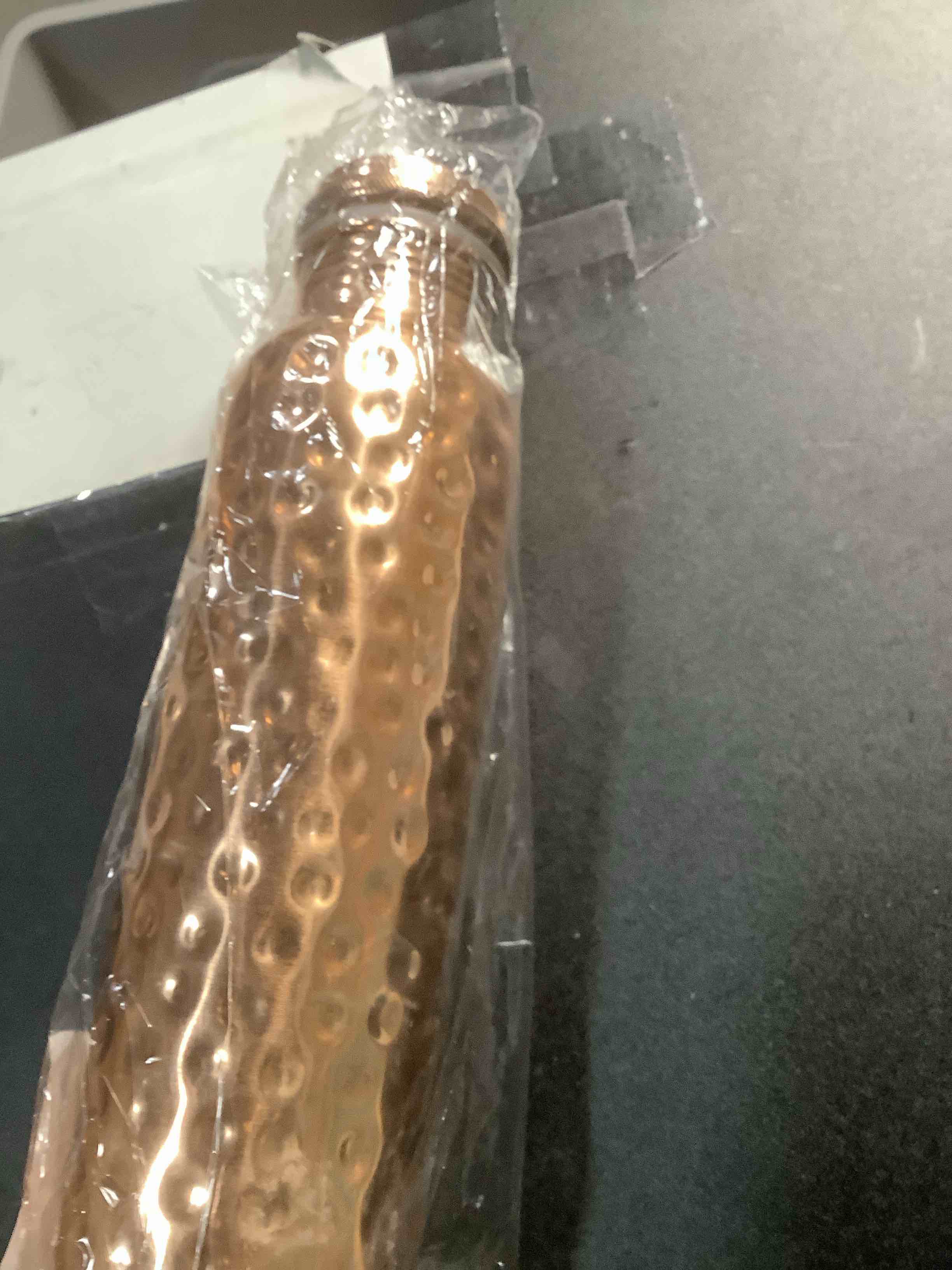 Condition photo showing Good Condition for Copper Water Bottle - 34 Oz Extra Large - A Hammered Ayurvedic Pure Copper Vessel For Drinking - Drink More Water, Lower Your Sugar Intake And Enjoy The Health Benefits Immediately