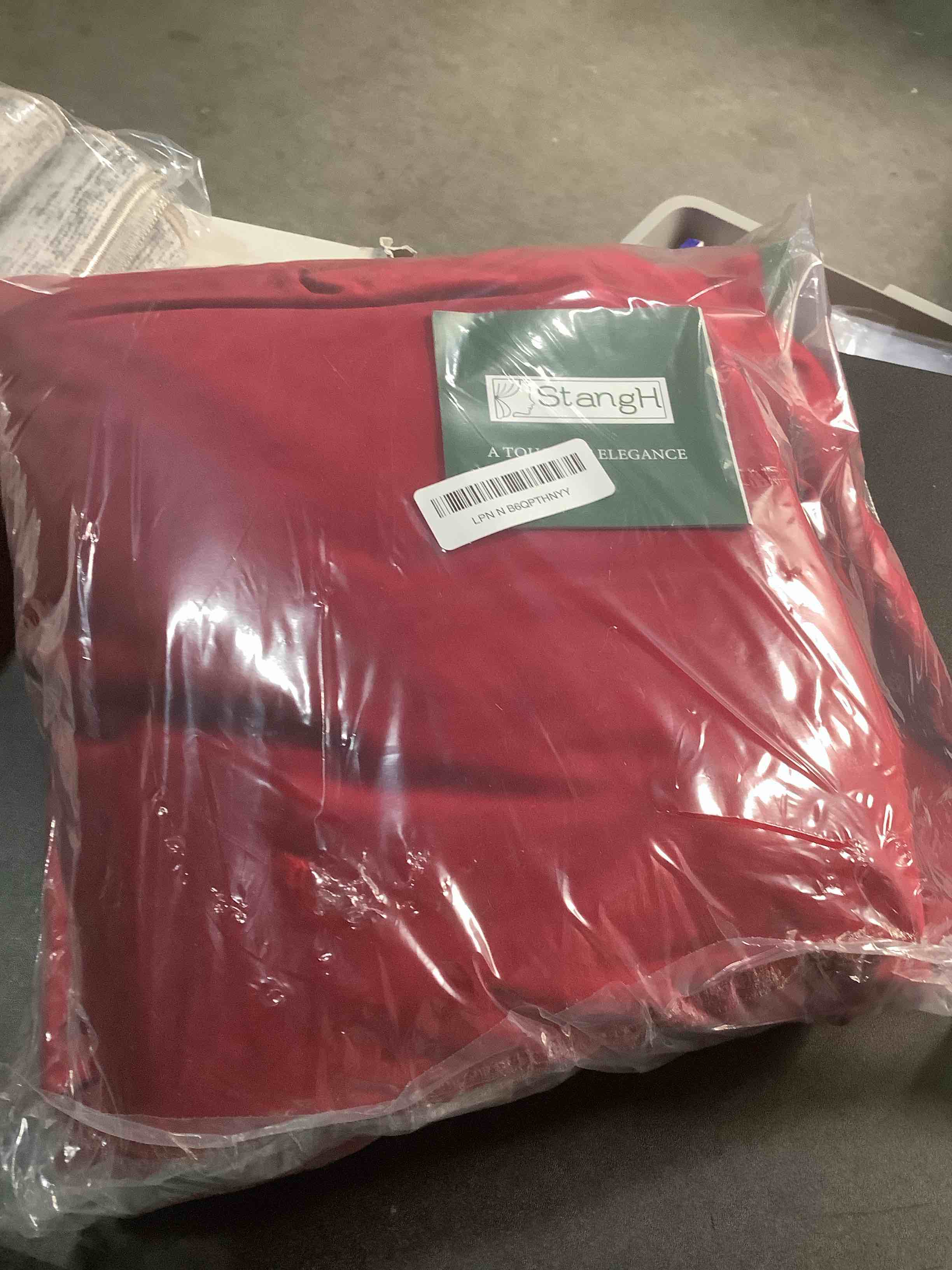 Condition photo showing Good Condition for stangh theater red velvet curtains christmas curtains super soft thermal insulated window drapes 84 inches for living room holiday decorative for master bedroom, w52 x l84, 2 panels 52"w x 84"l (pack of 2) *autumn series - red