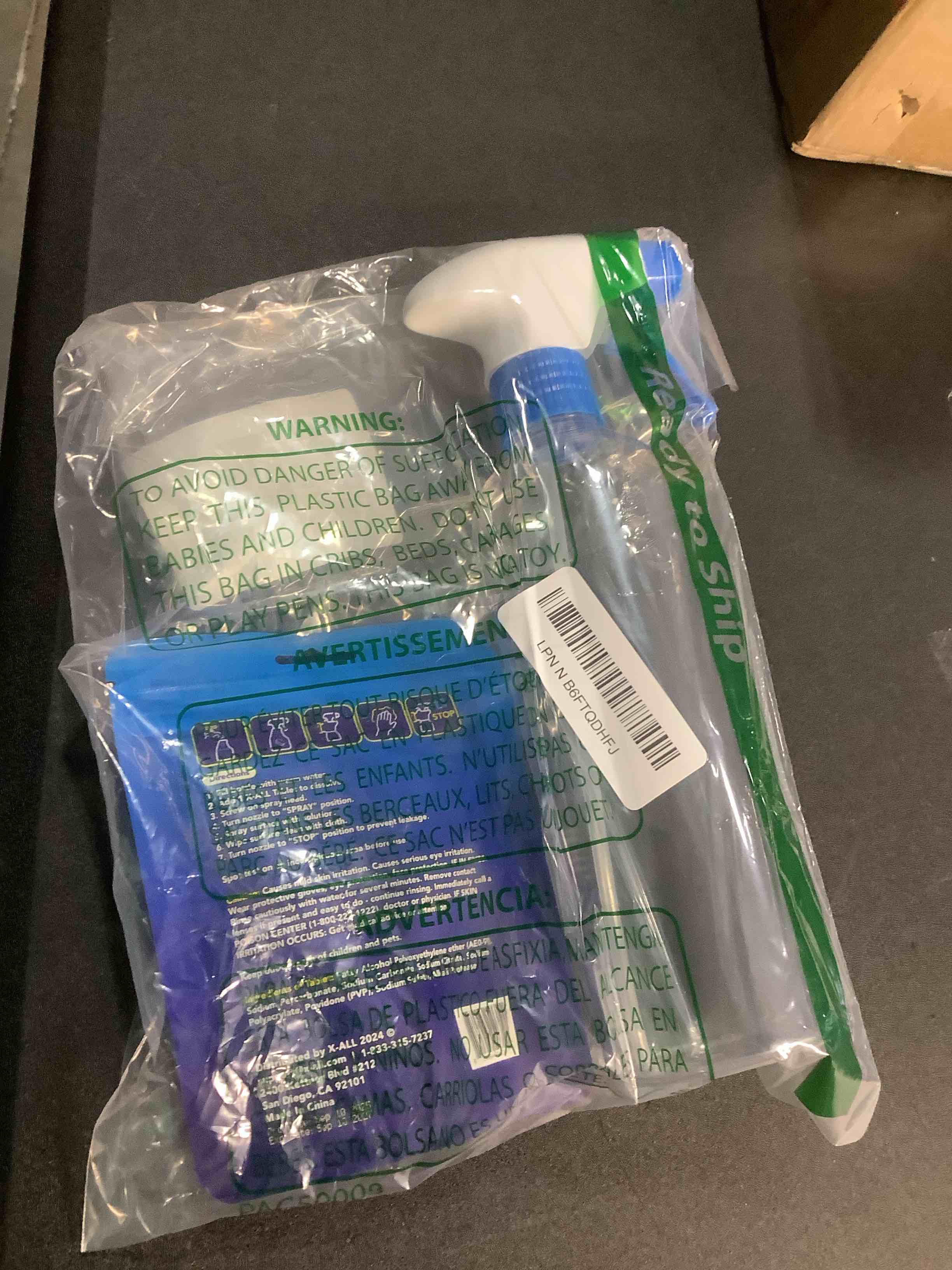 Condition photo showing Good Condition for X-ALL Multi-Purpose Cleaner - Spray Bottle and 5x Cleaning Tablets Bottle and Tablets