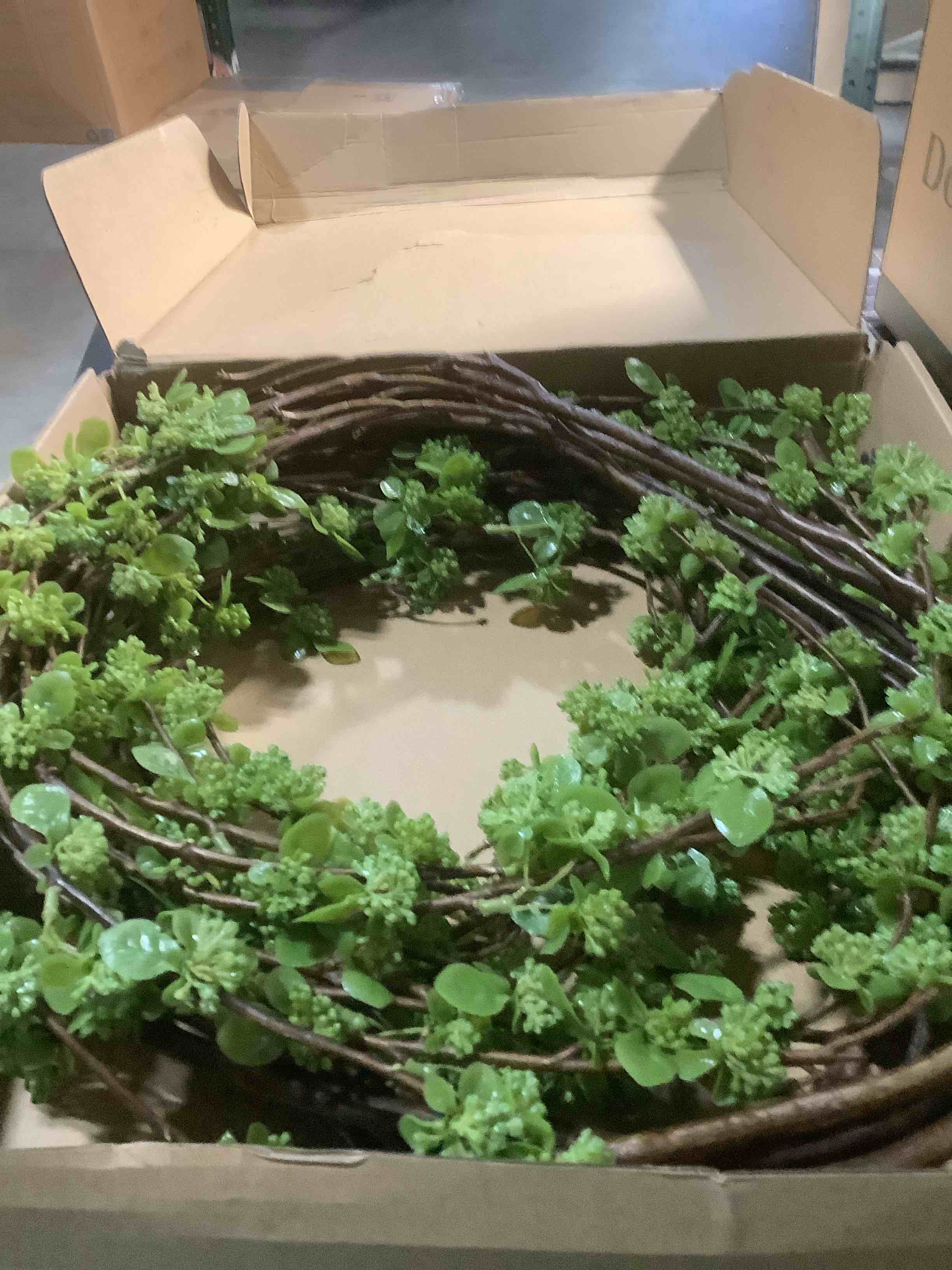 Condition photo showing Good Condition for Zeyune 10 Pcs Artificial Branches with Green Buds 40" Evergreen Faux Plastic Plant Stem Picks Sprigs for Vase DIY Home Office Wedding Party Indoor and Outdoor Spring Decor, No Vase (Regular Style) Regular Style Green 10