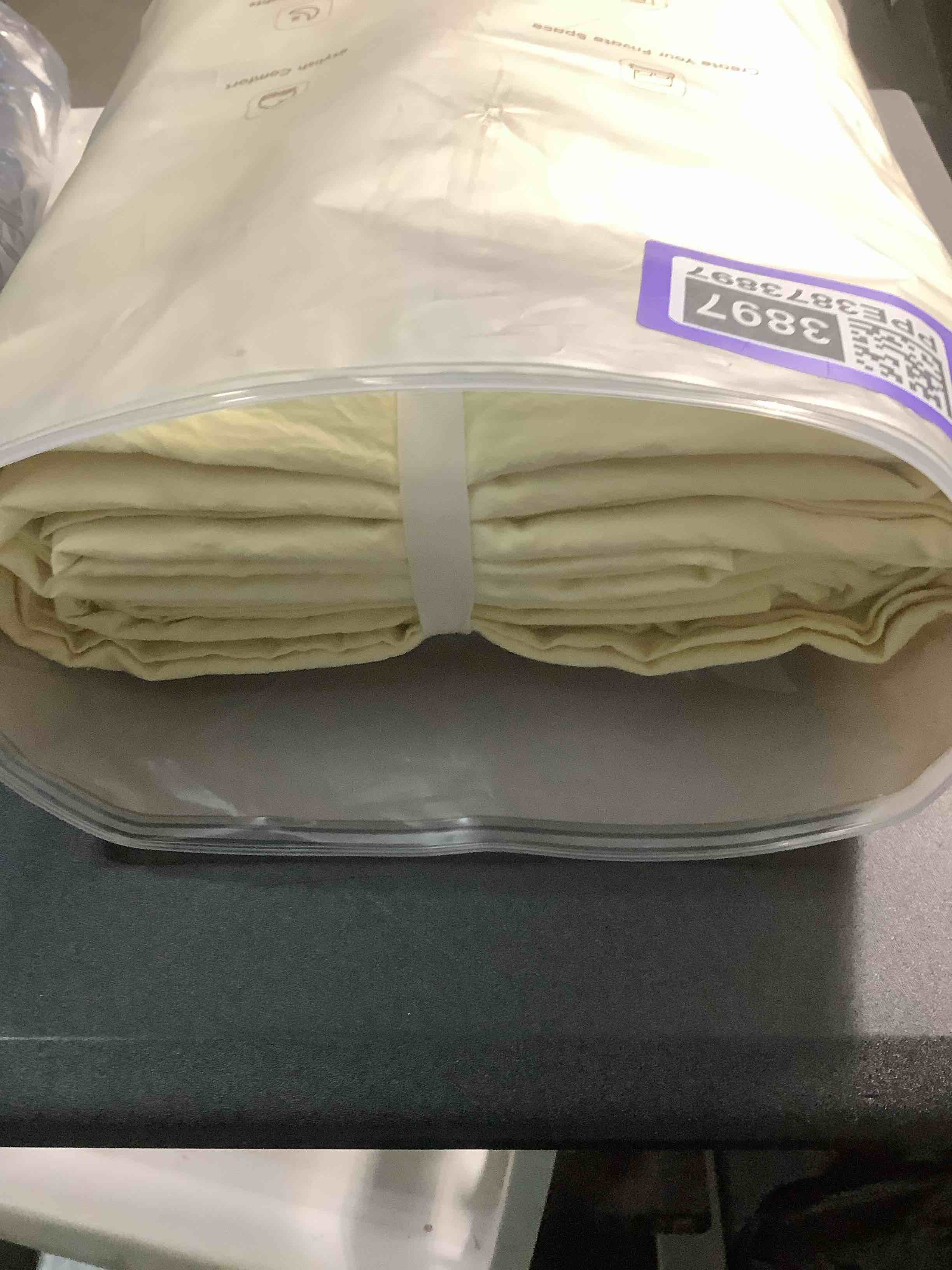 Condition photo showing Good Condition for FOSSA Duvet Cover Set 100% Washed Cotton Linen Feel Super Soft Breathable Cozy 3 Pieces Bedding Sets Solid Pastel Yellow Oversized King Light Yellow (No Comforter) Oversized King (120" x 98")