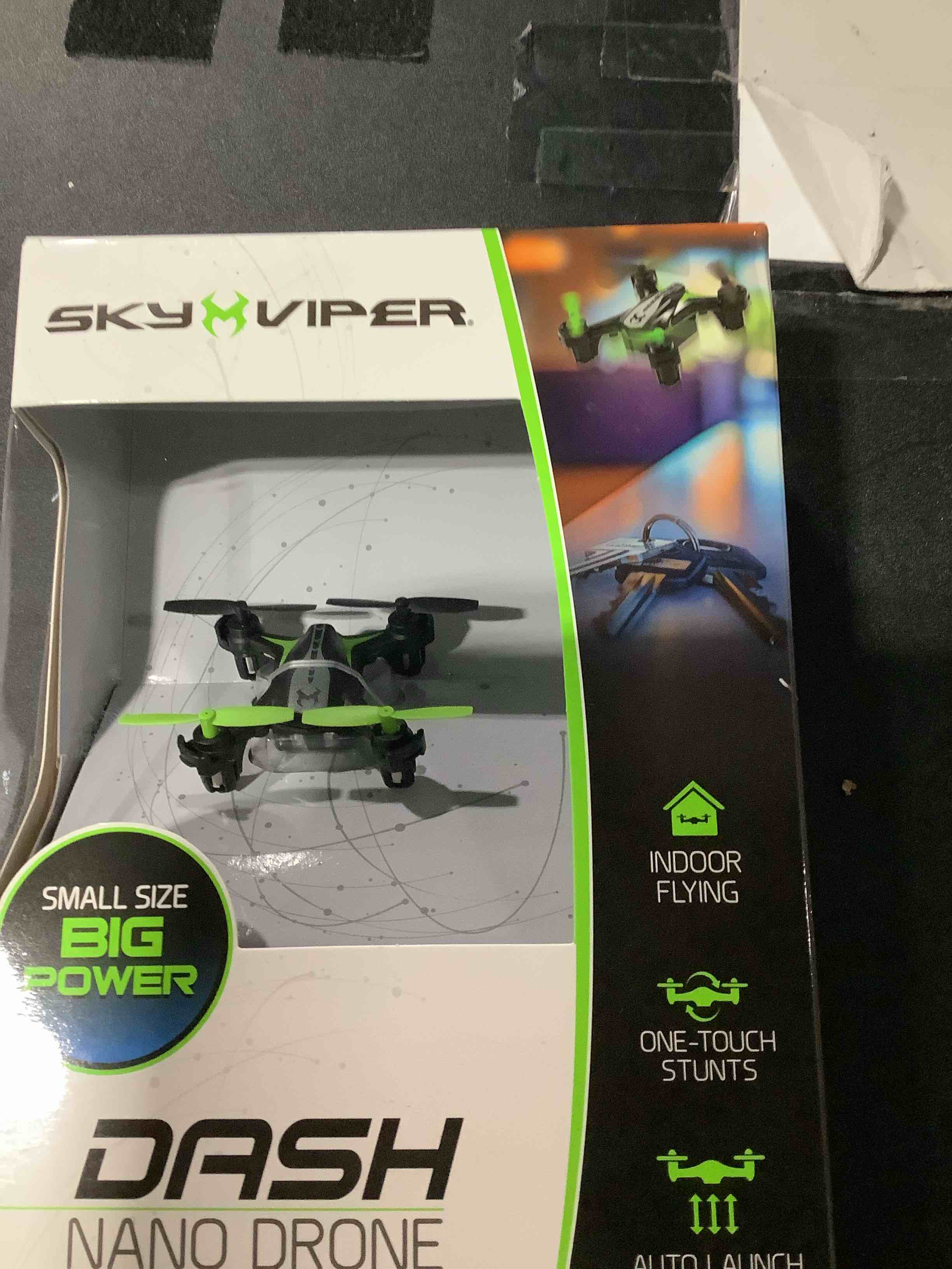 Condition photo showing New/Like New for Sky Viper Dash Nano Performance RC Drone, Fast Safe Indoor Flying, Rechargeable Battery