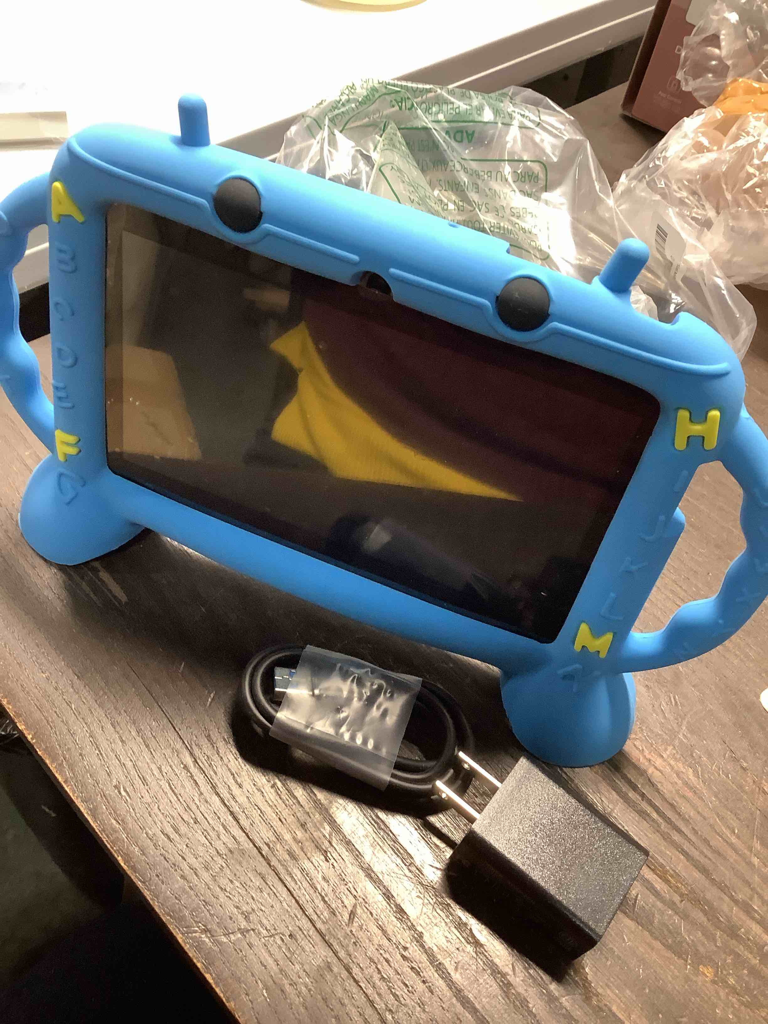 Condition photo showing Good Condition for Kids Tablet, 7 inch Tablet for Kids 3-10, Educational Learning Toddler Tablet Android 11, 3GB RAM+32GB ROM Storage, Google Play YouTube (Blue)