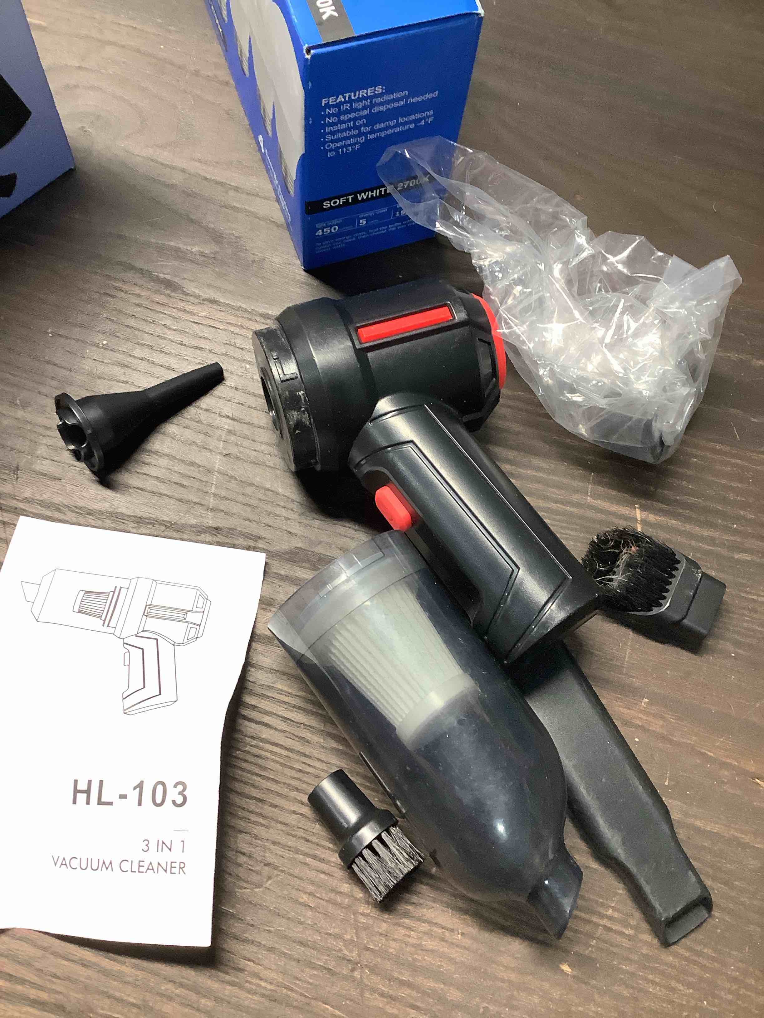 Condition photo showing Good Condition for Air Duster - Computer Vacuum Cleaner - for Keyboard Cleaning- Cordless Canned Air- Powerful - Energy-Efficient(Air-01) Black