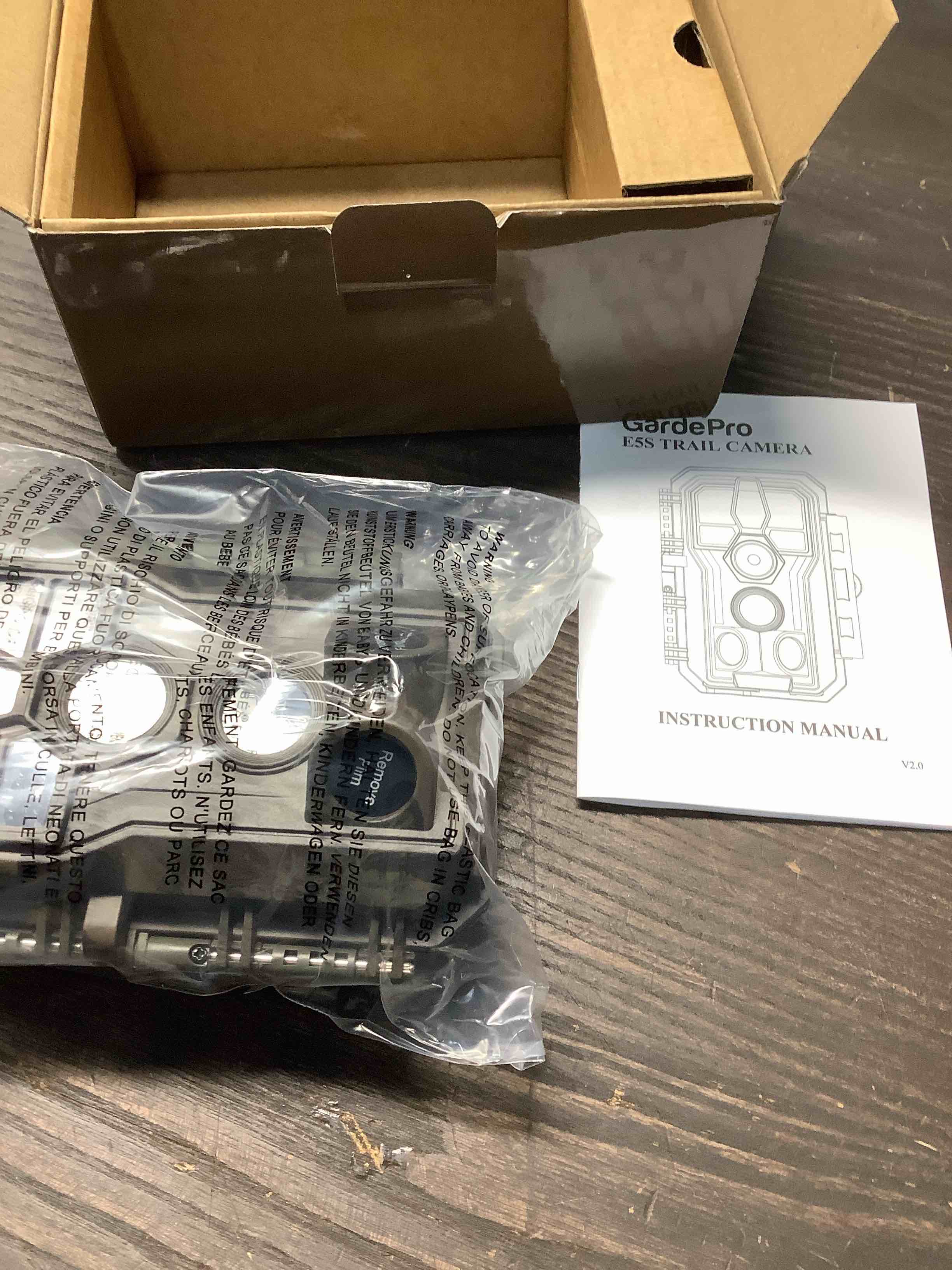 Condition photo showing Good Condition for GardePro E5S Trail Camera(Non Cellular, Non WiFi), 64MP 1296p HD Video, Game Cameras with 100ft Night Vision Motion Activated Waterproof for Deer Wildlife Cam, Hunting E5S - 1 Pack